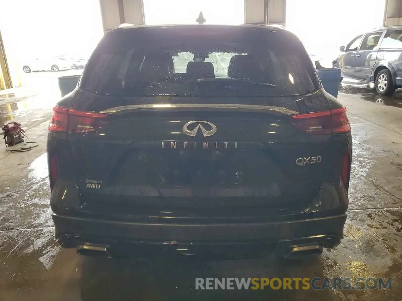 6 Photograph of a damaged car 3PCAJ5BB9MF119427 INFINITI QX50 2021