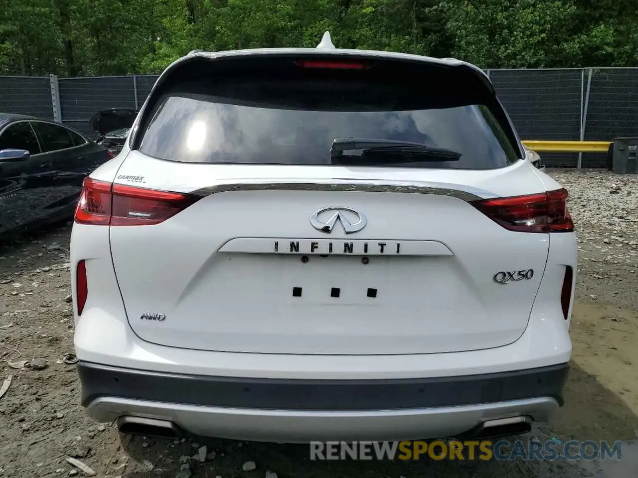 6 Photograph of a damaged car 3PCAJ5BB9MF120951 INFINITI QX50 2021