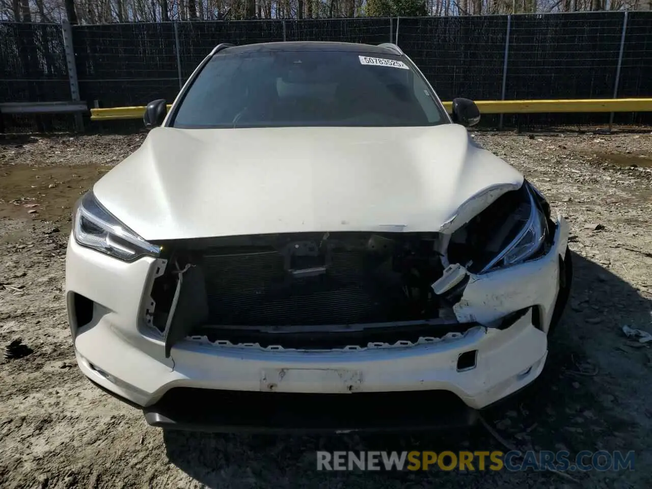 5 Photograph of a damaged car 3PCAJ5BB9MF121288 INFINITI QX50 2021