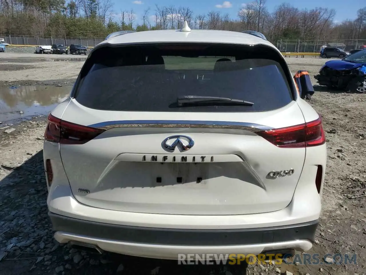 6 Photograph of a damaged car 3PCAJ5BB9MF121288 INFINITI QX50 2021