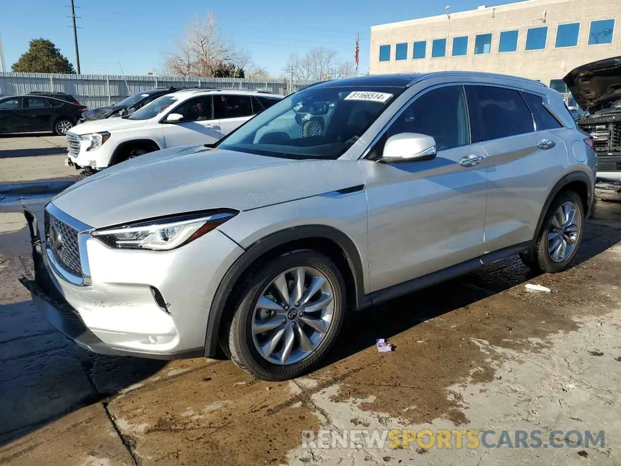 1 Photograph of a damaged car 3PCAJ5BB9MF123817 INFINITI QX50 2021