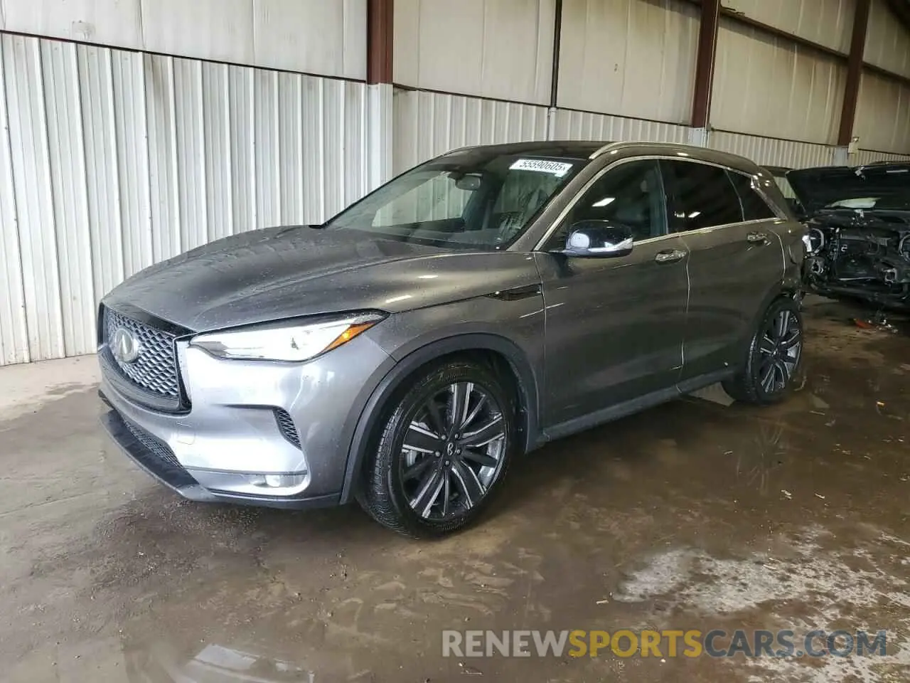 1 Photograph of a damaged car 3PCAJ5BBXMF104676 INFINITI QX50 2021