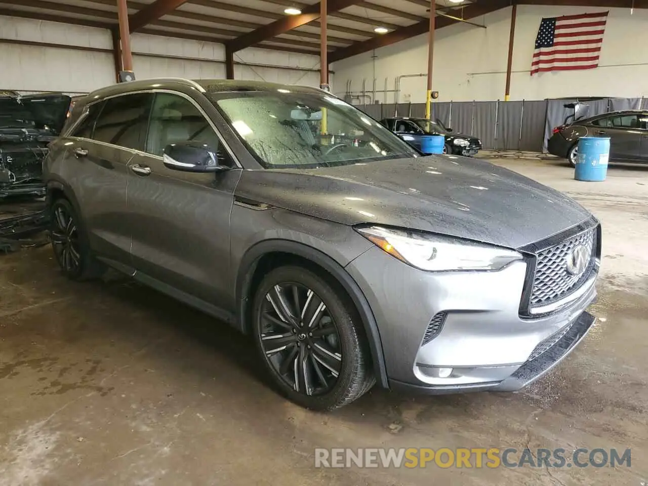 4 Photograph of a damaged car 3PCAJ5BBXMF104676 INFINITI QX50 2021