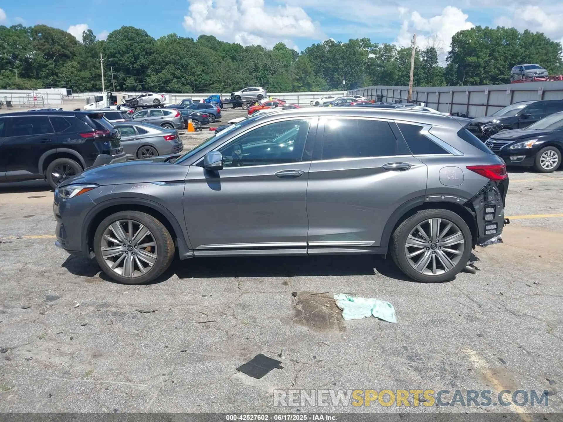 14 Photograph of a damaged car 3PCAJ5CA3MF115346 INFINITI QX50 2021