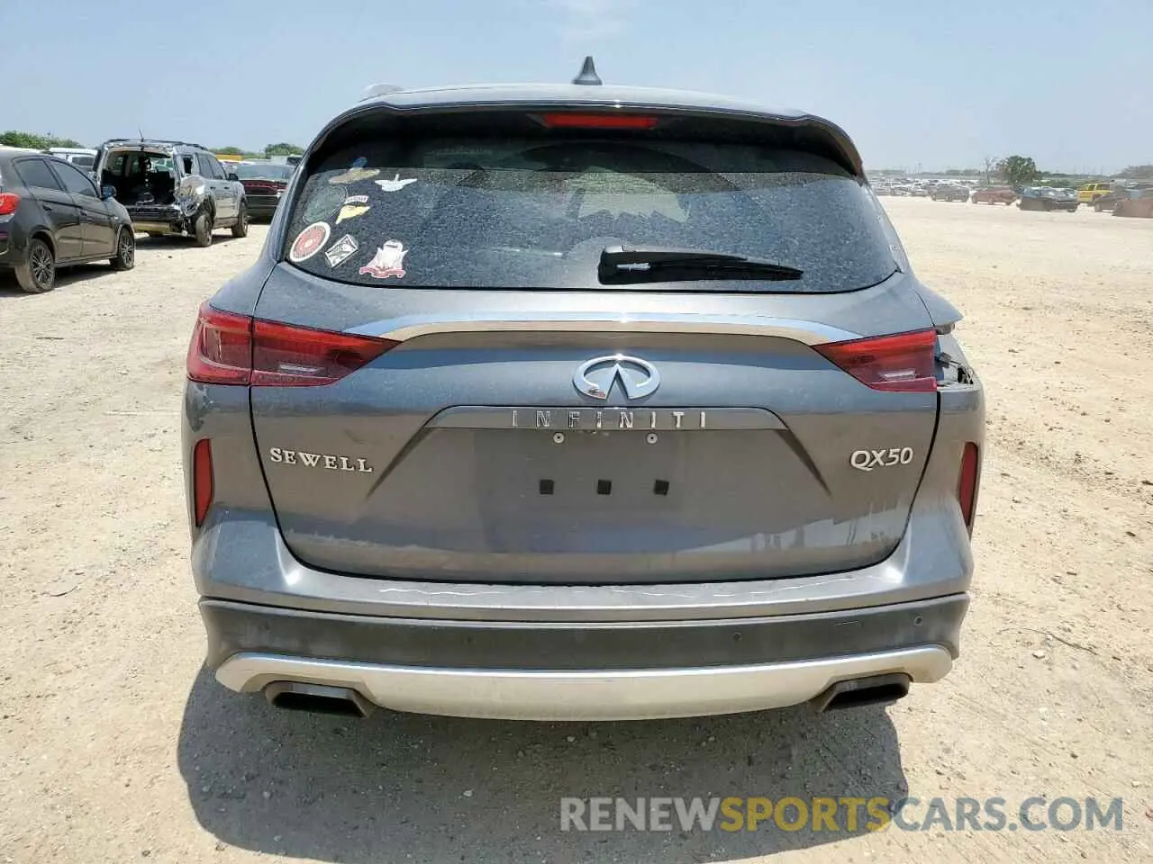 6 Photograph of a damaged car 3PCAJ5CA4MF101584 INFINITI QX50 2021