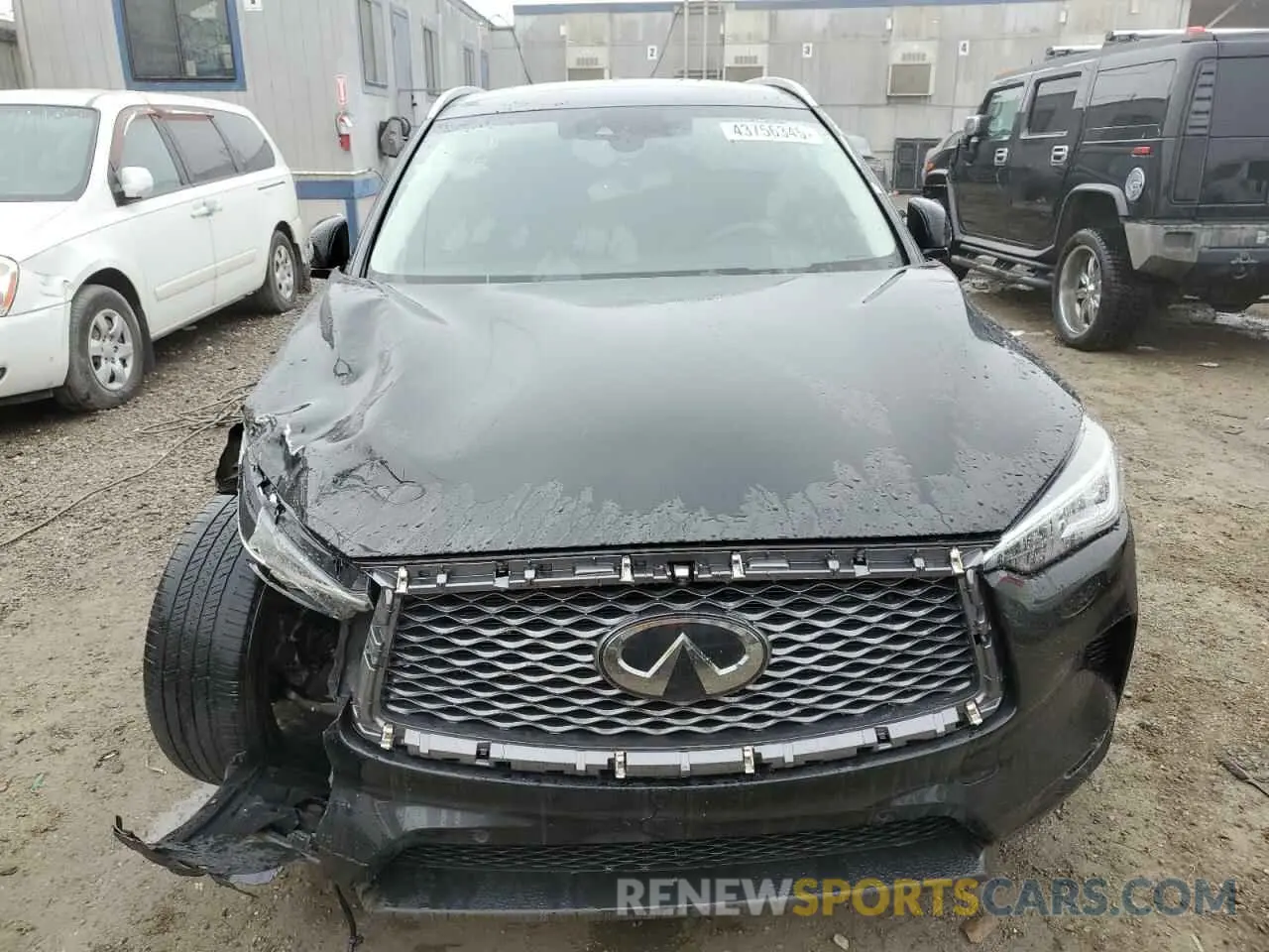 5 Photograph of a damaged car 3PCAJ5CA6MF104244 INFINITI QX50 2021