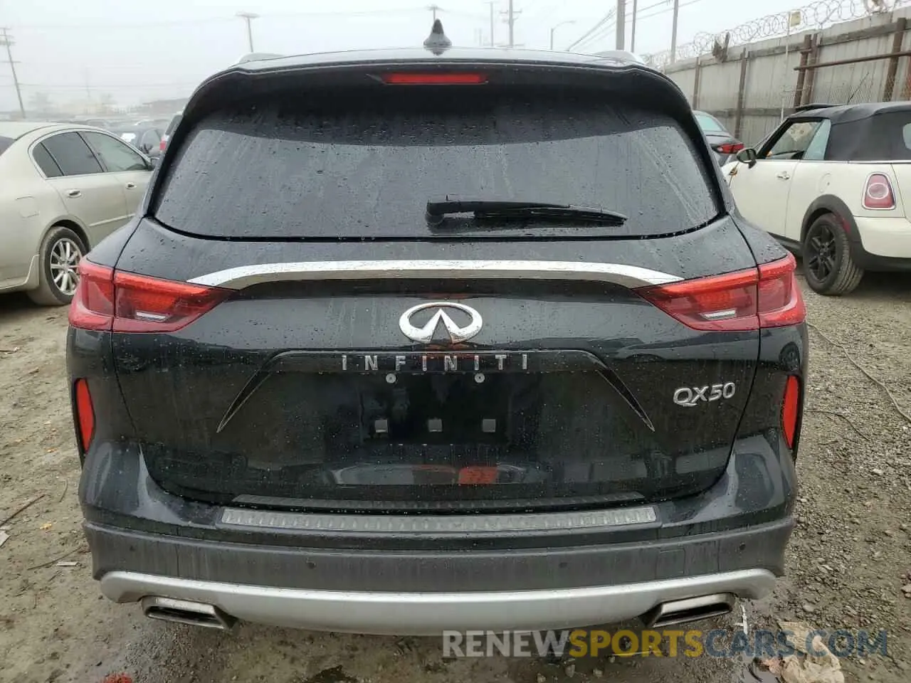 6 Photograph of a damaged car 3PCAJ5CA6MF104244 INFINITI QX50 2021