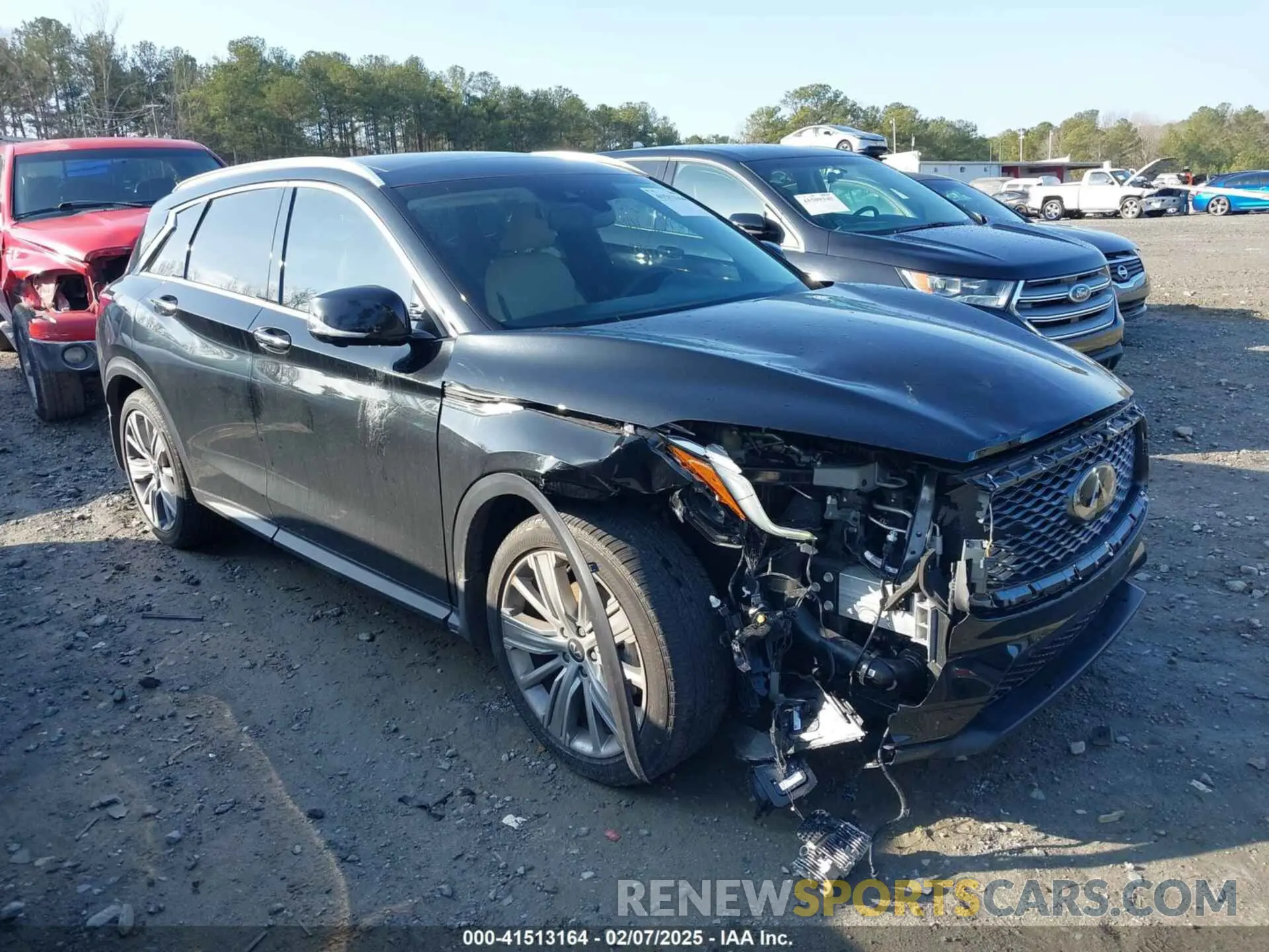 13 Photograph of a damaged car 3PCAJ5CA9MF100592 INFINITI QX50 2021
