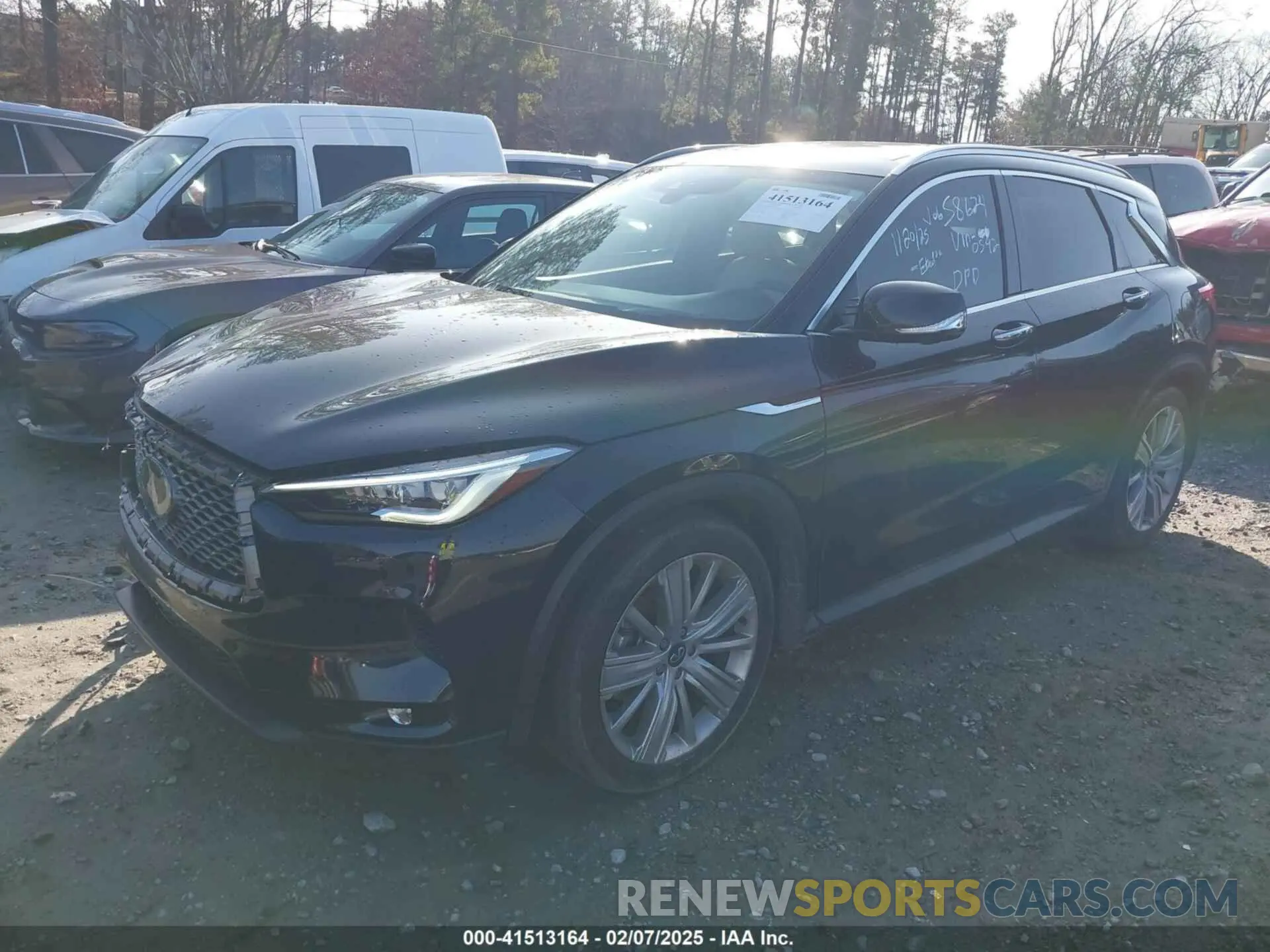14 Photograph of a damaged car 3PCAJ5CA9MF100592 INFINITI QX50 2021