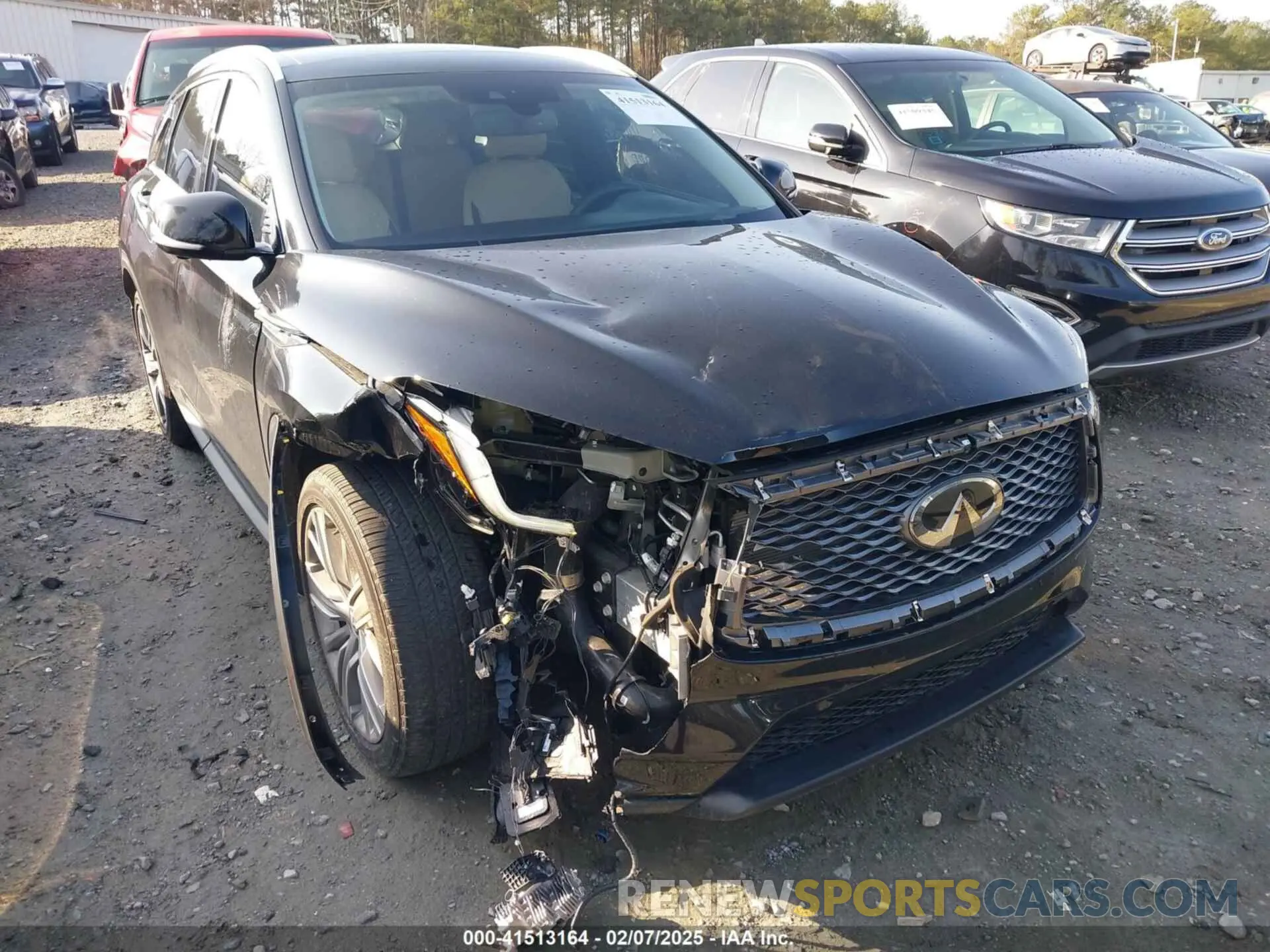 6 Photograph of a damaged car 3PCAJ5CA9MF100592 INFINITI QX50 2021