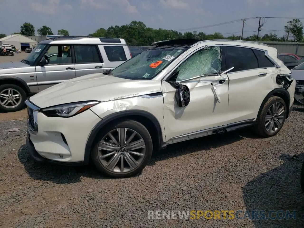 1 Photograph of a damaged car 3PCAJ5CB2MF119218 INFINITI QX50 2021