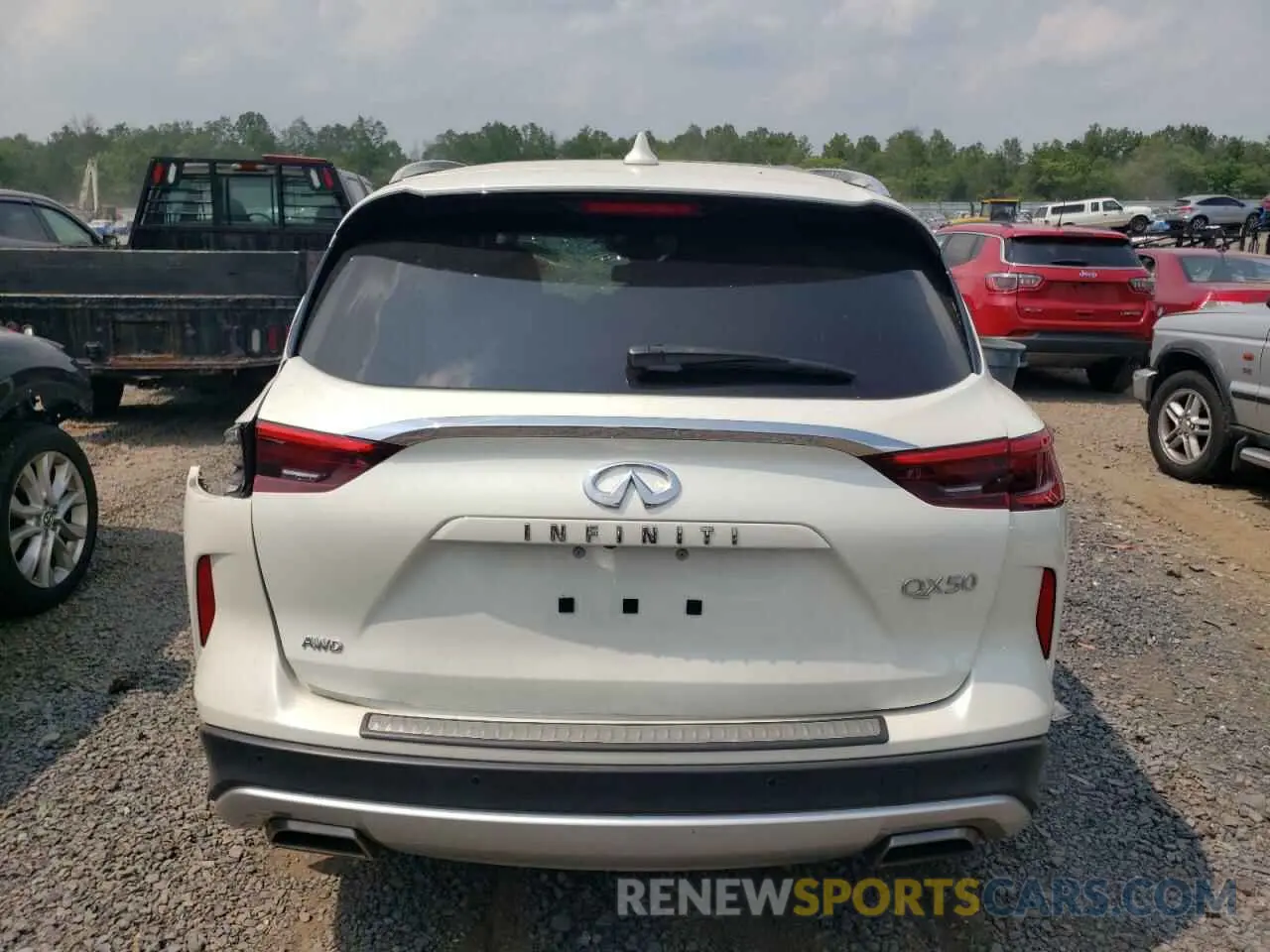 6 Photograph of a damaged car 3PCAJ5CB2MF119218 INFINITI QX50 2021