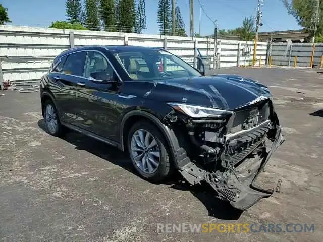 14 Photograph of a damaged car 3PCAJ5CB3MF104596 INFINITI QX50 2021