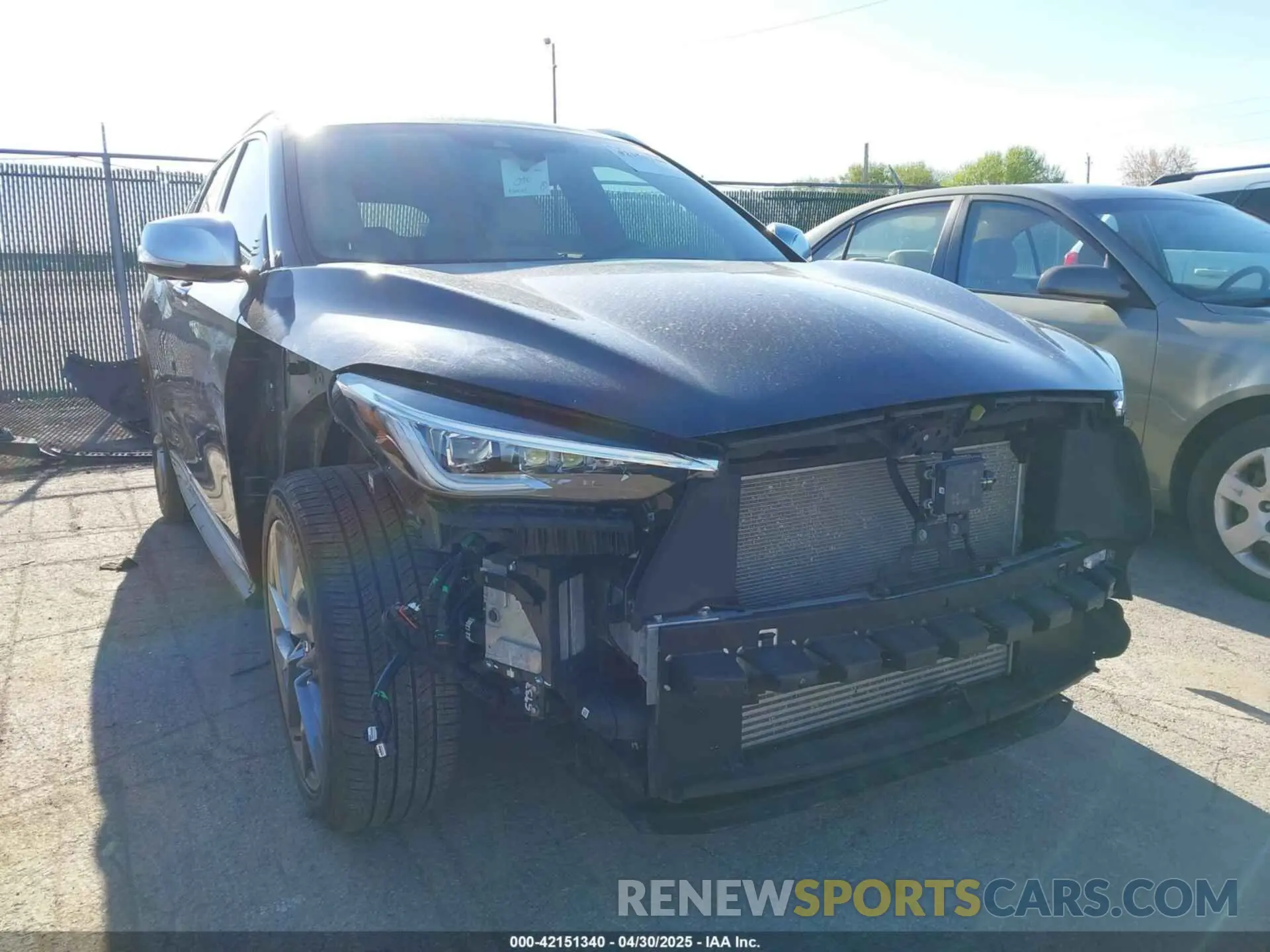1 Photograph of a damaged car 3PCAJ5DA7MF100797 INFINITI QX50 2021