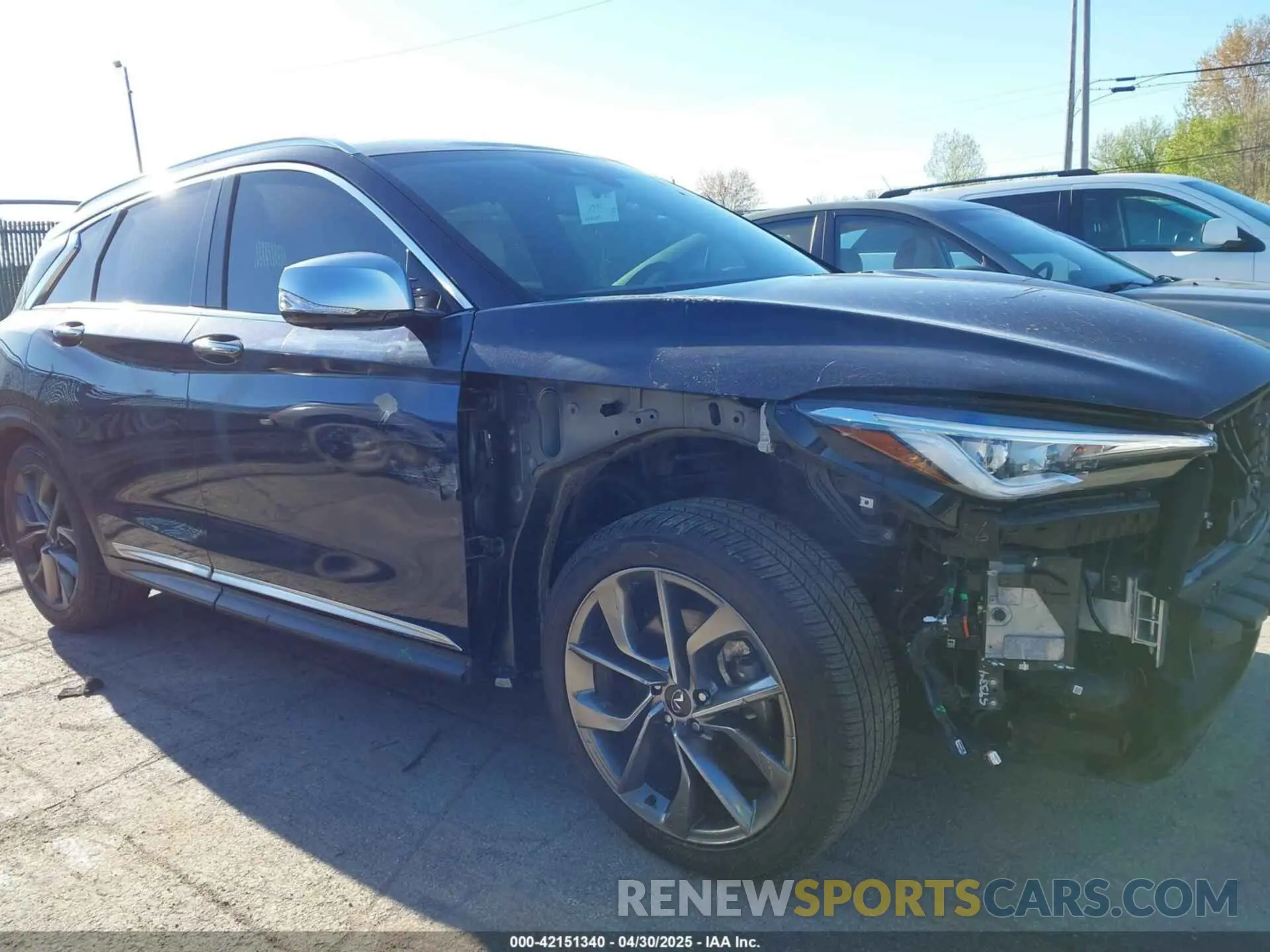14 Photograph of a damaged car 3PCAJ5DA7MF100797 INFINITI QX50 2021