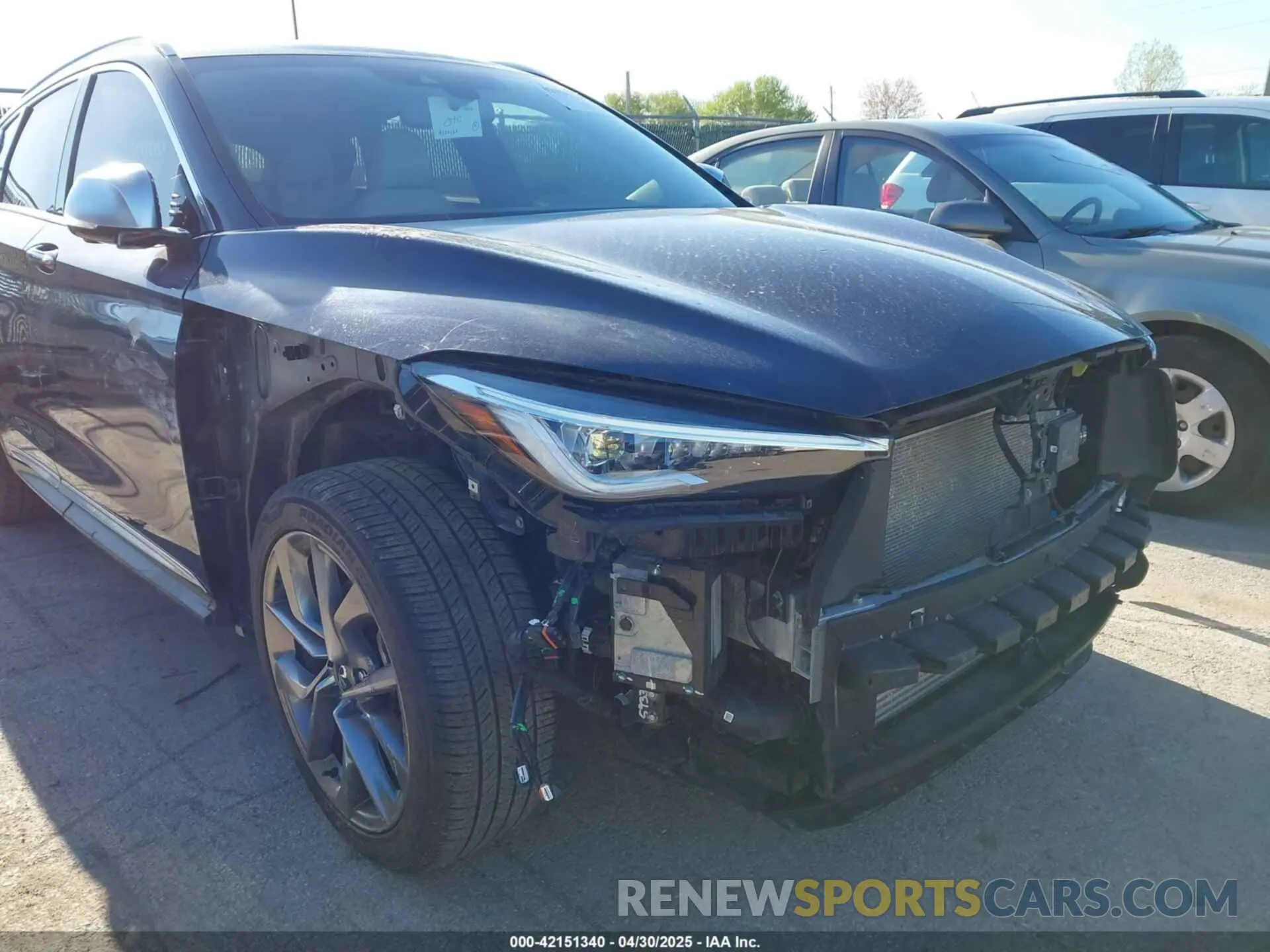 6 Photograph of a damaged car 3PCAJ5DA7MF100797 INFINITI QX50 2021