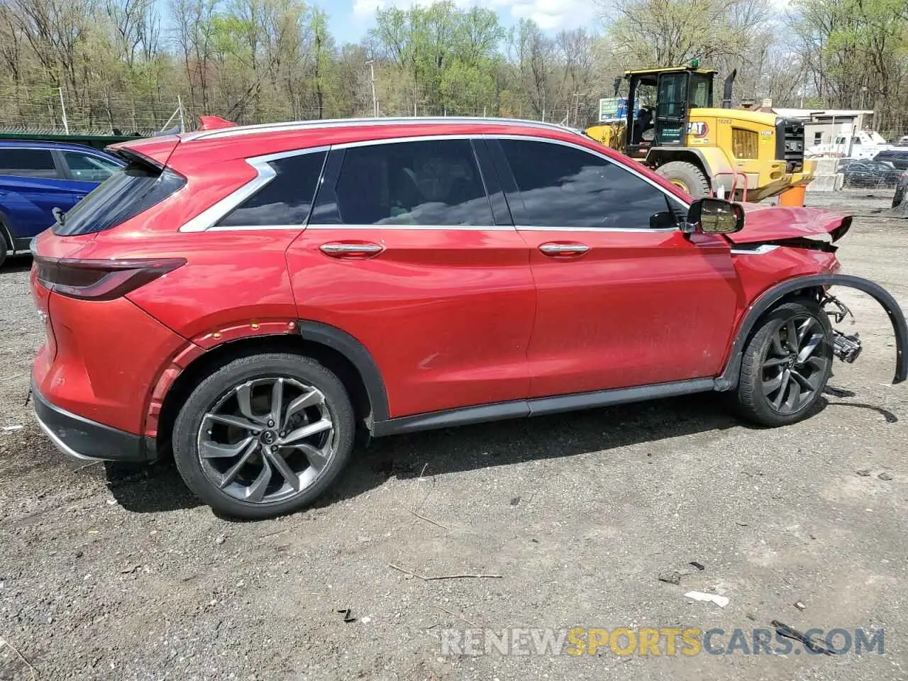 3 Photograph of a damaged car 3PCAJ5DAXMF117447 INFINITI QX50 2021