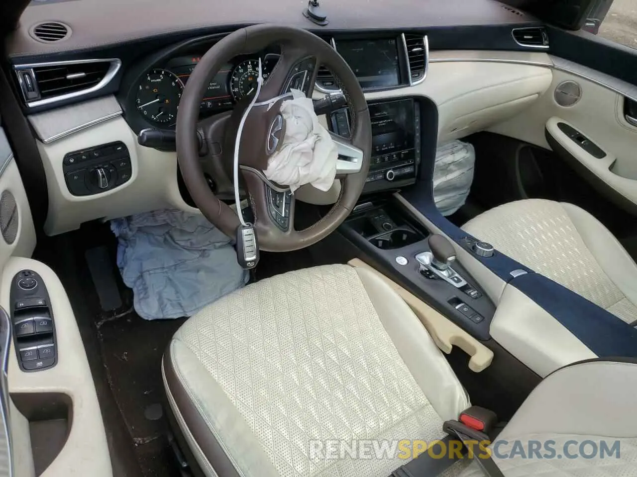 8 Photograph of a damaged car 3PCAJ5DAXMF117447 INFINITI QX50 2021