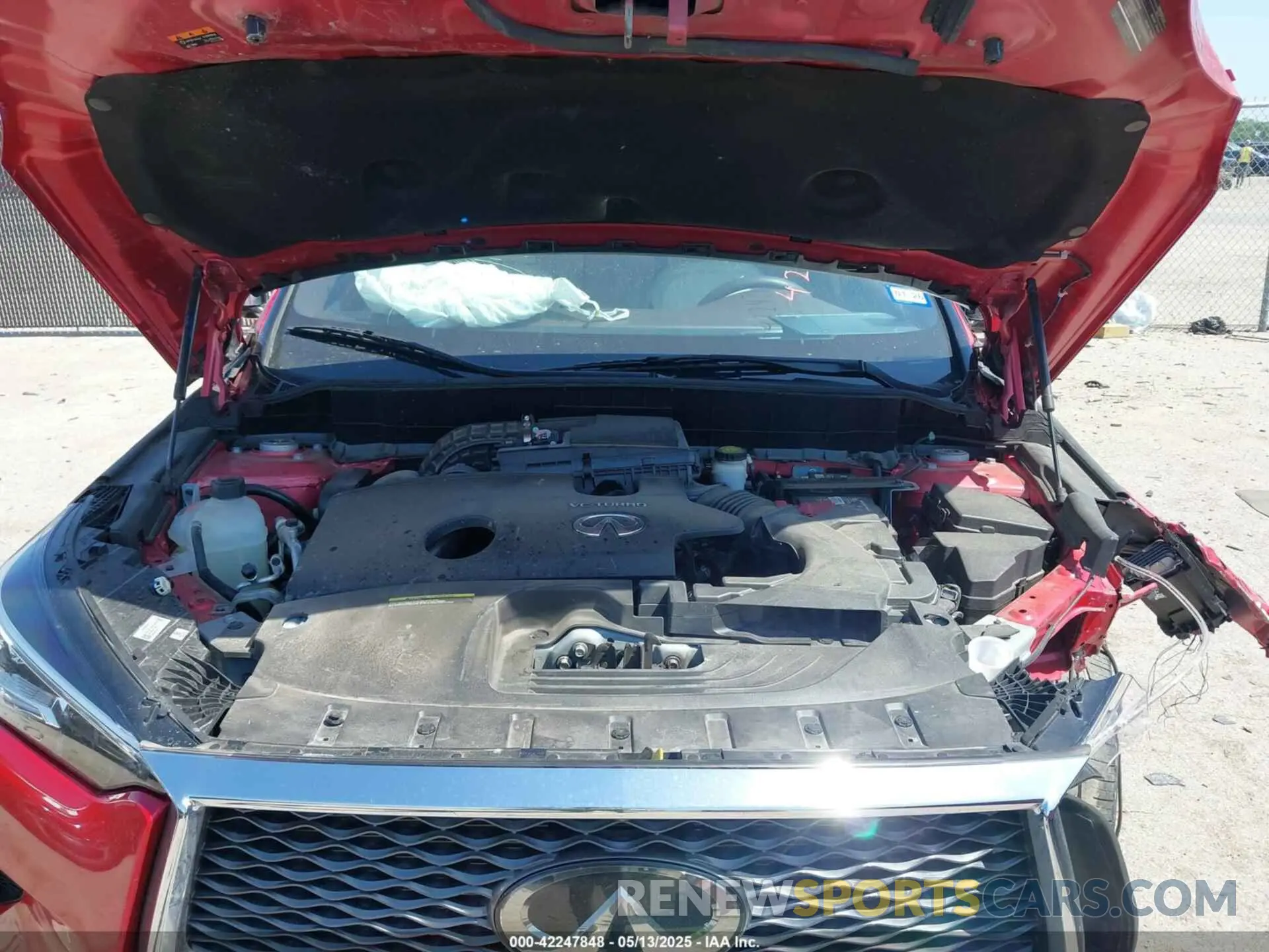10 Photograph of a damaged car 3PCAJ5DB0MF111875 INFINITI QX50 2021