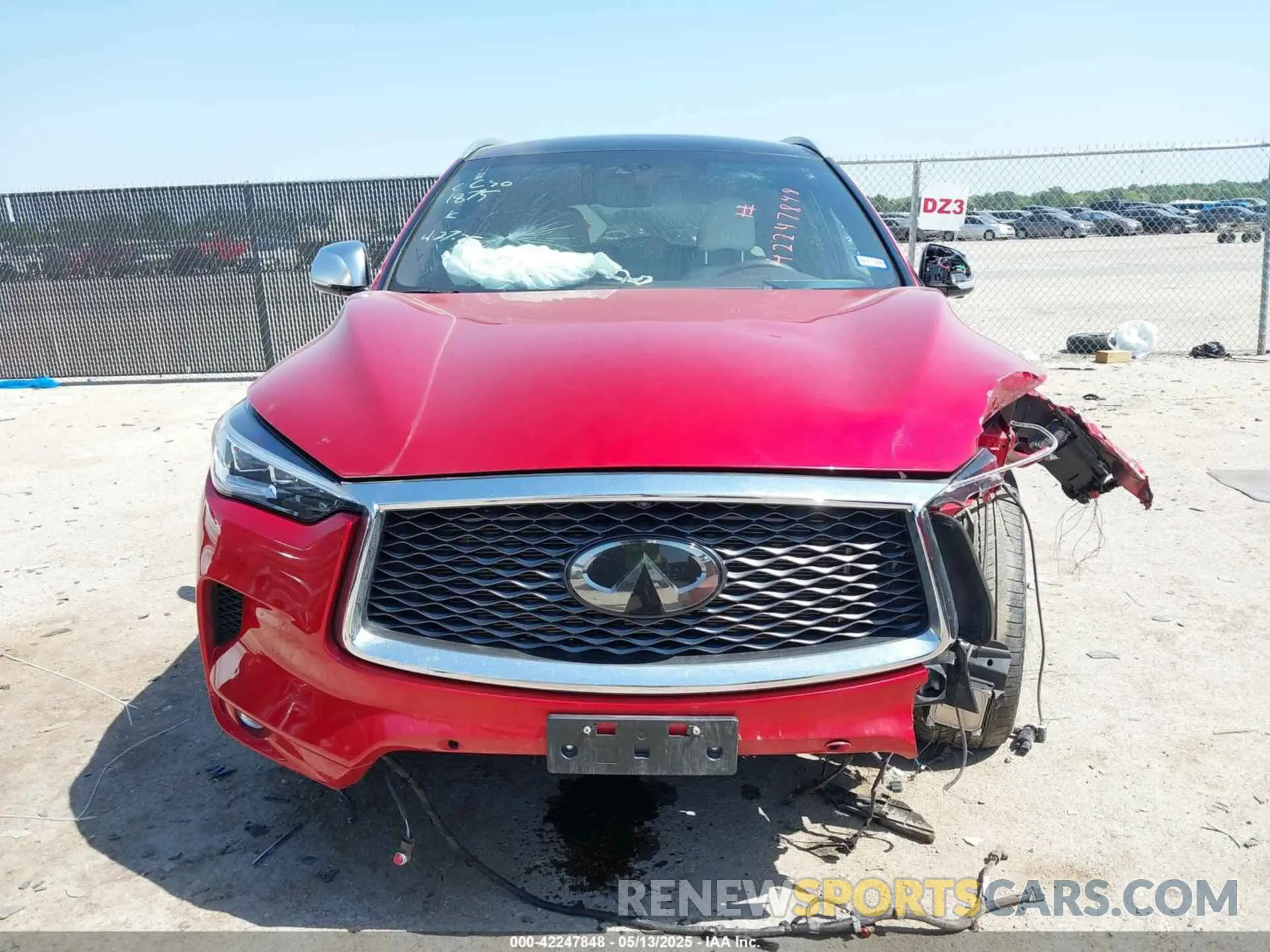 13 Photograph of a damaged car 3PCAJ5DB0MF111875 INFINITI QX50 2021