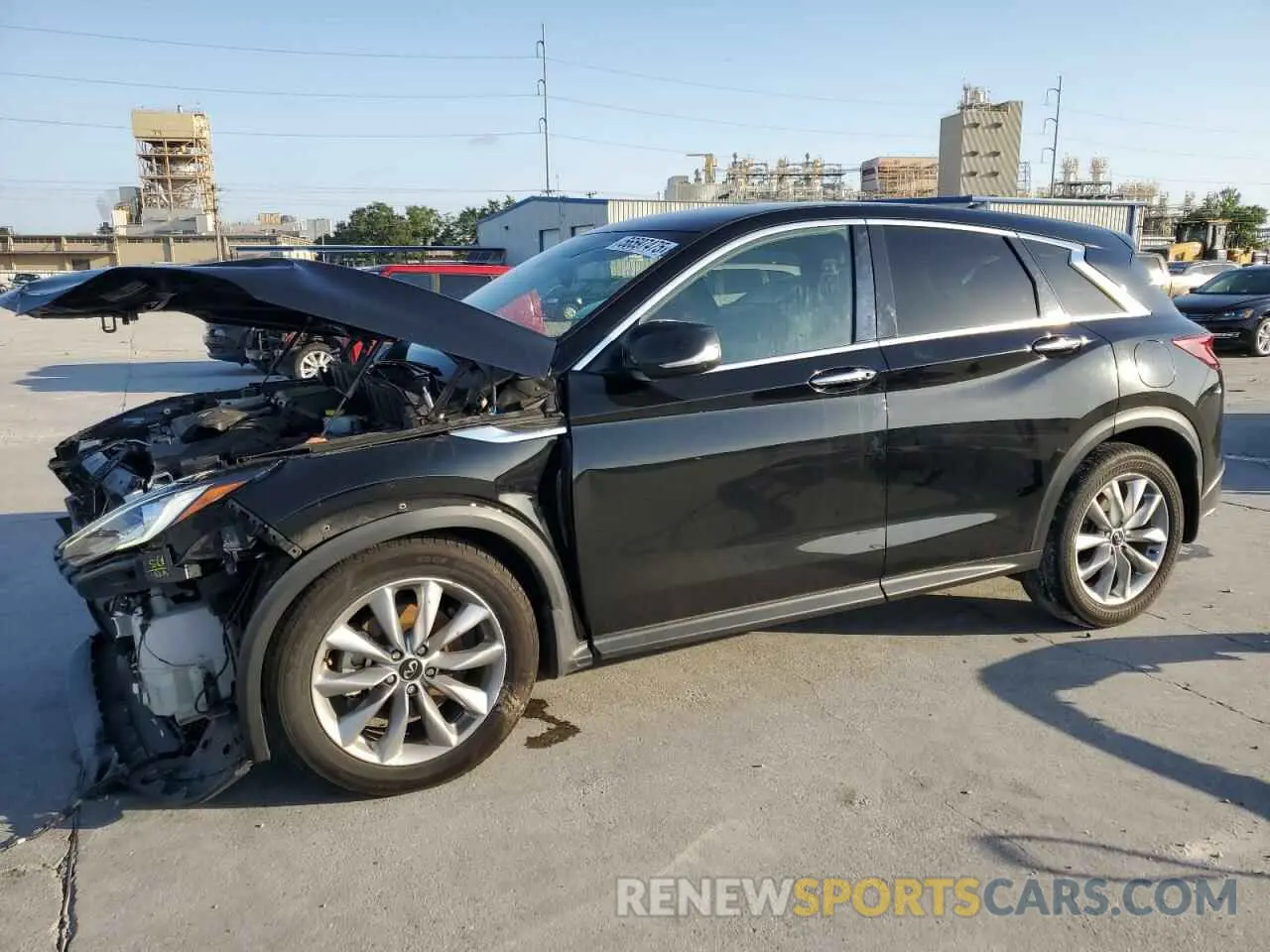 1 Photograph of a damaged car 3PCAJ5AA9NF117753 INFINITI QX50 2022