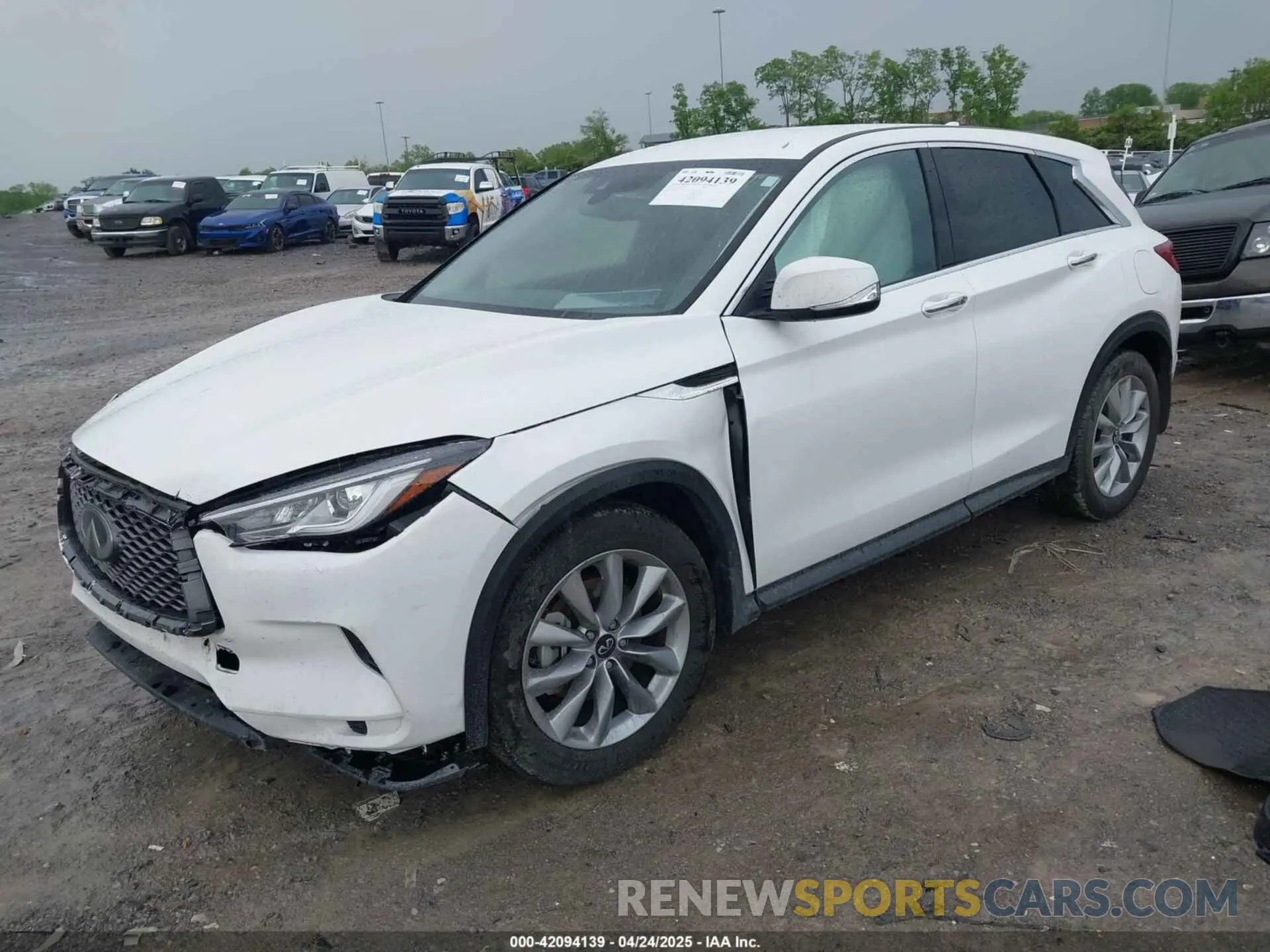 2 Photograph of a damaged car 3PCAJ5AAXNF120421 INFINITI QX50 2022