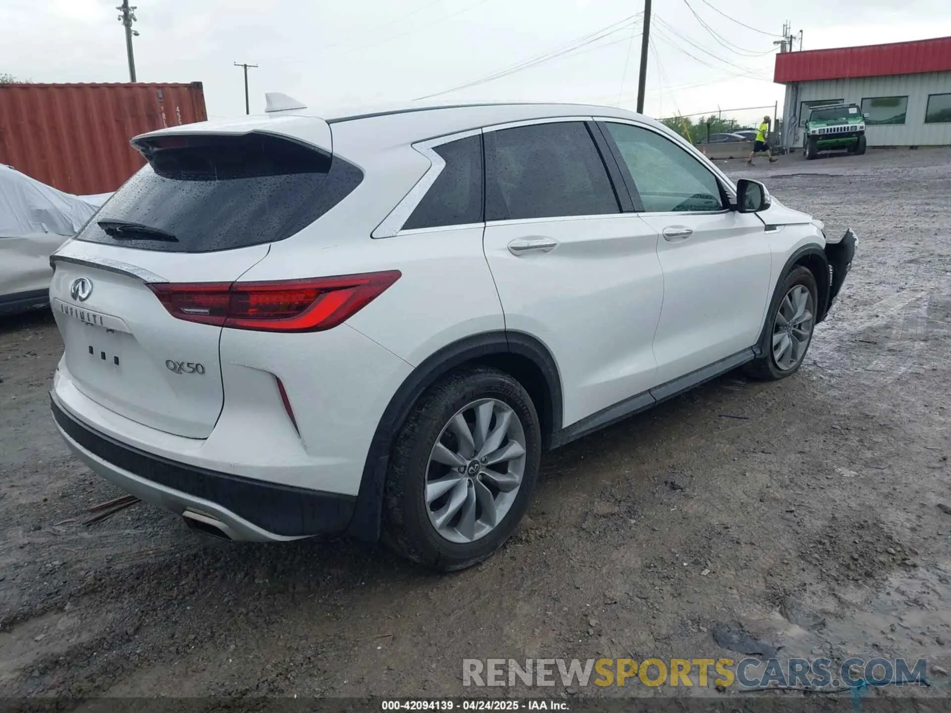4 Photograph of a damaged car 3PCAJ5AAXNF120421 INFINITI QX50 2022