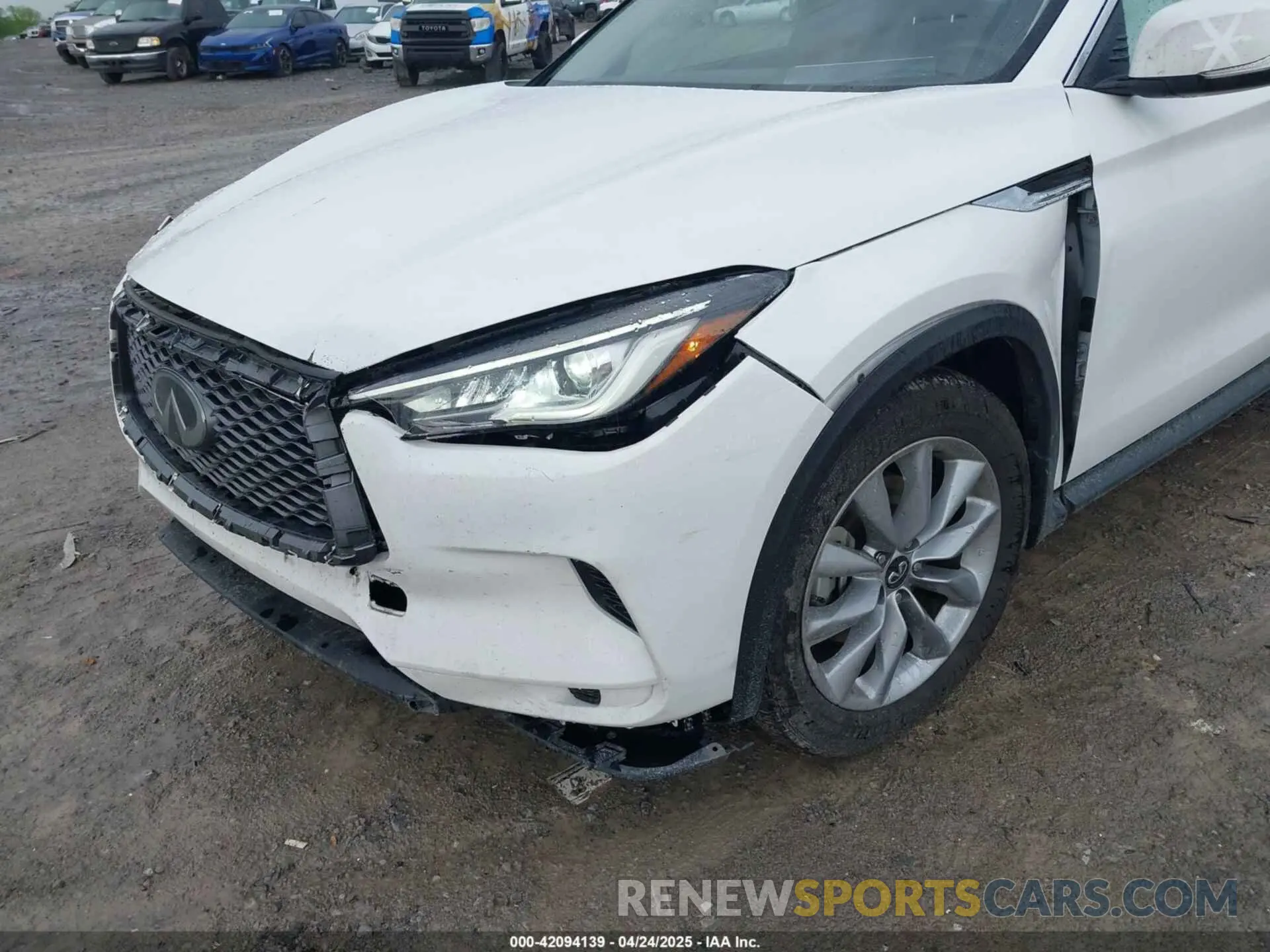 6 Photograph of a damaged car 3PCAJ5AAXNF120421 INFINITI QX50 2022