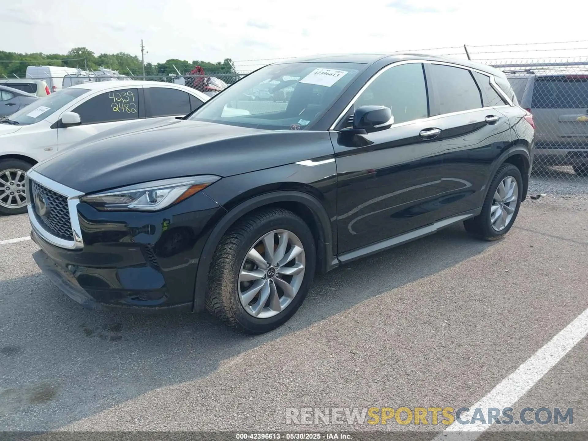 2 Photograph of a damaged car 3PCAJ5AB2NF109454 INFINITI QX50 2022