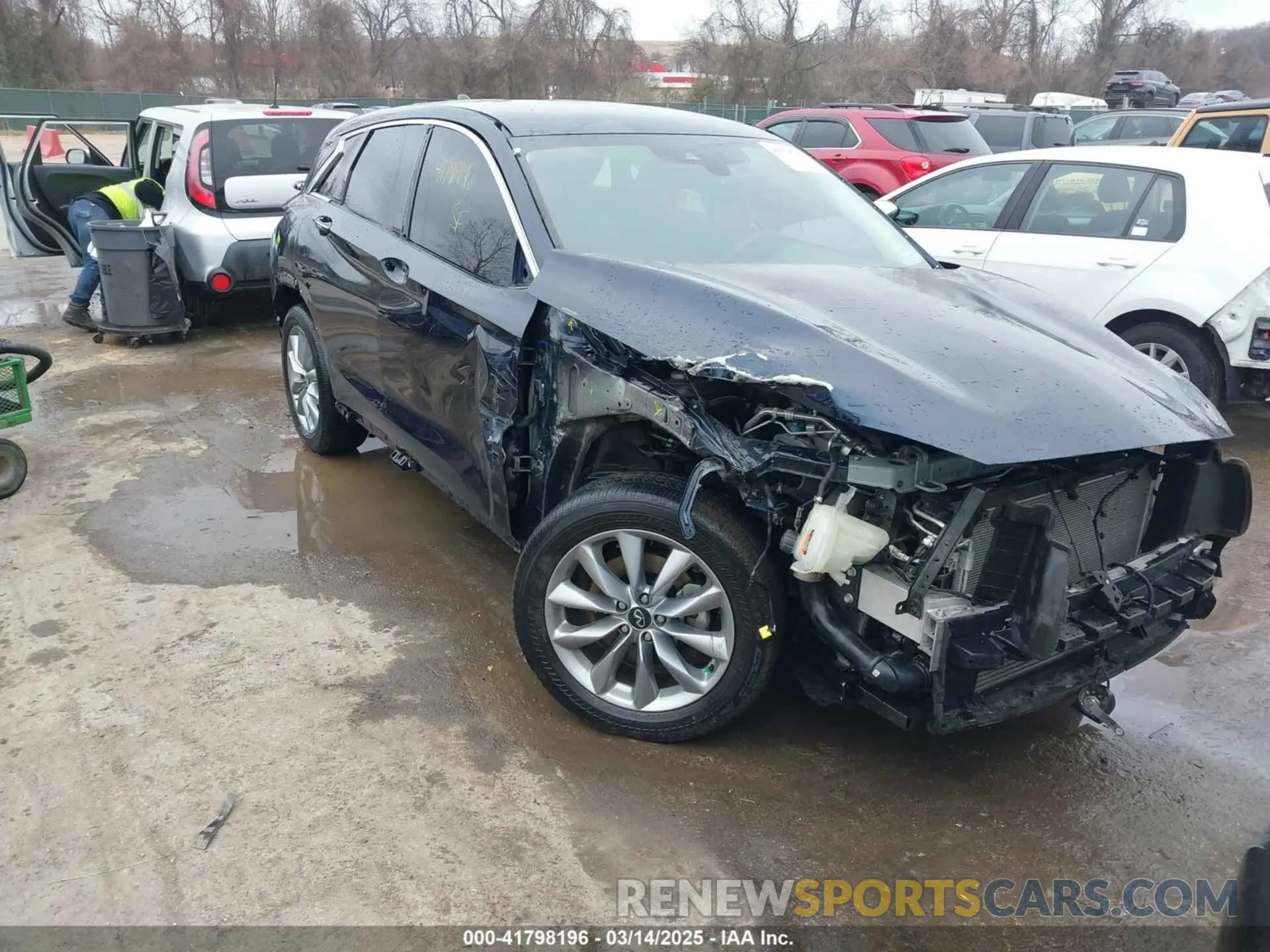 1 Photograph of a damaged car 3PCAJ5AB6NF110784 INFINITI QX50 2022