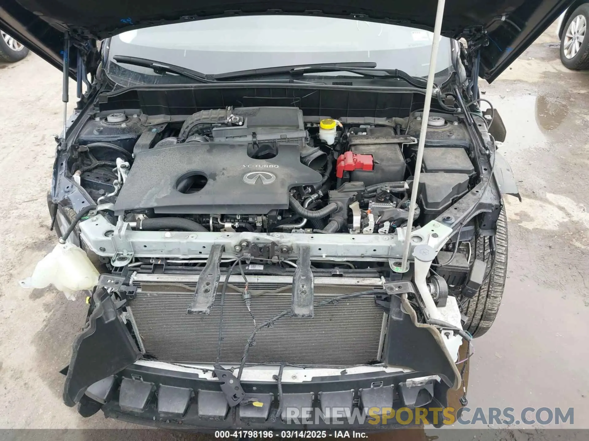10 Photograph of a damaged car 3PCAJ5AB6NF110784 INFINITI QX50 2022