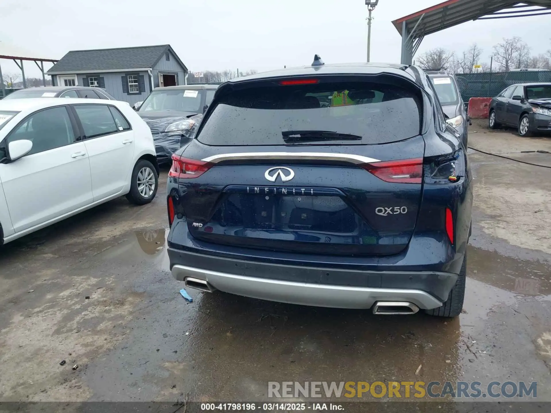 17 Photograph of a damaged car 3PCAJ5AB6NF110784 INFINITI QX50 2022