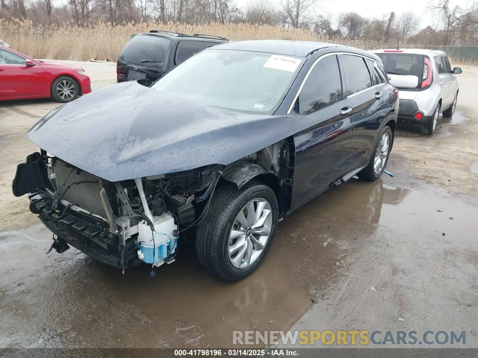 2 Photograph of a damaged car 3PCAJ5AB6NF110784 INFINITI QX50 2022