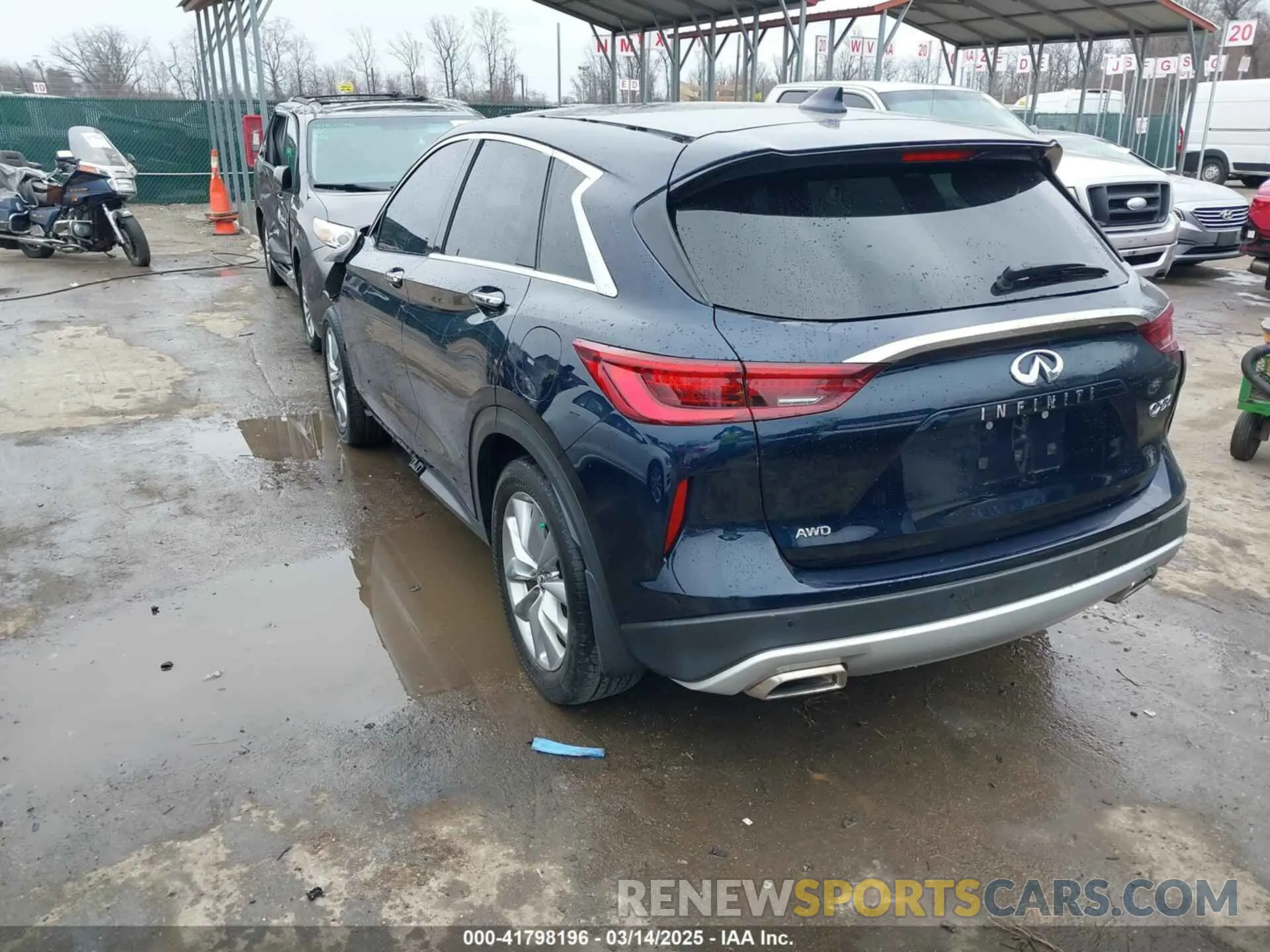 3 Photograph of a damaged car 3PCAJ5AB6NF110784 INFINITI QX50 2022