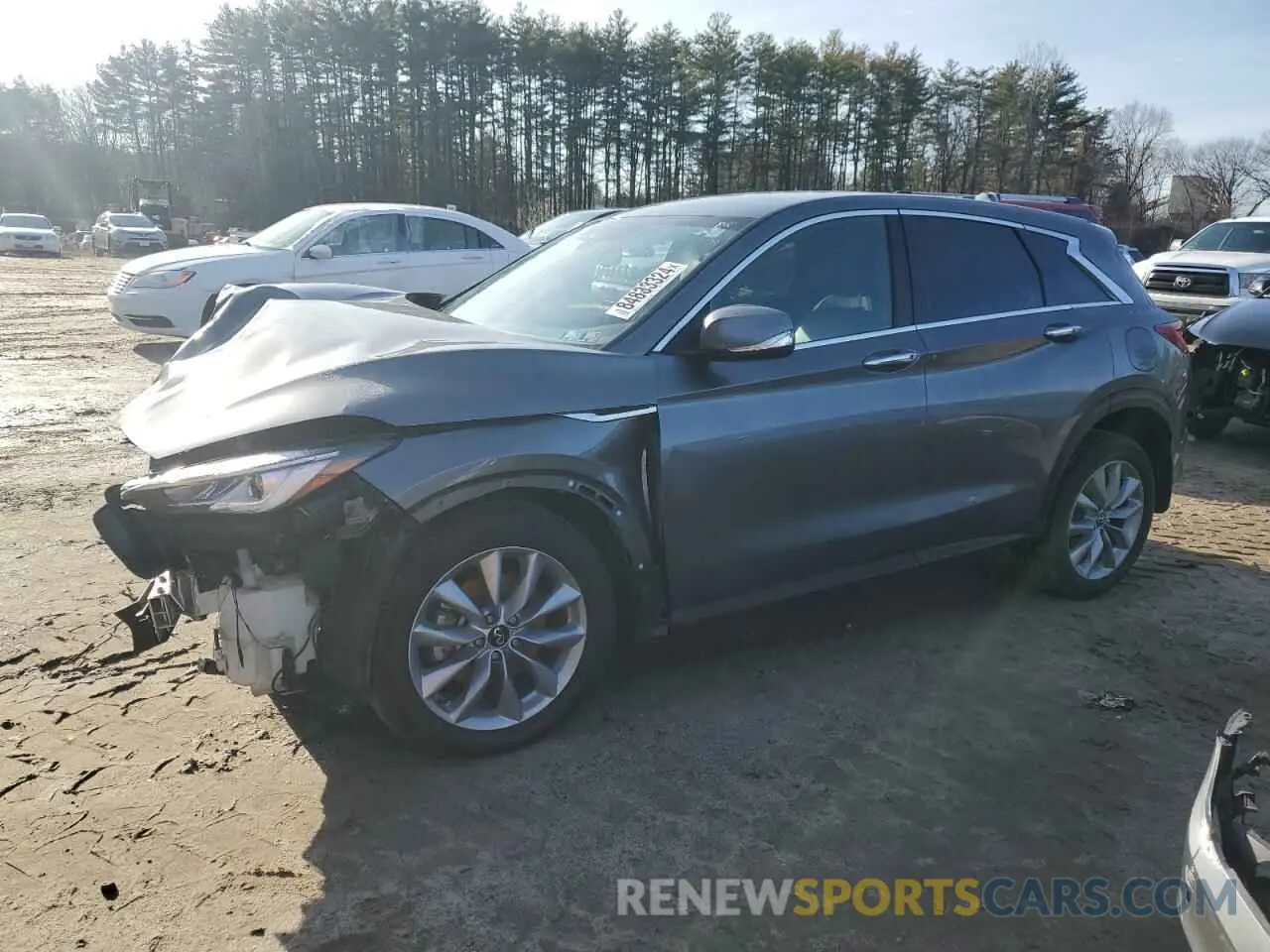 1 Photograph of a damaged car 3PCAJ5AB8NF111516 INFINITI QX50 2022