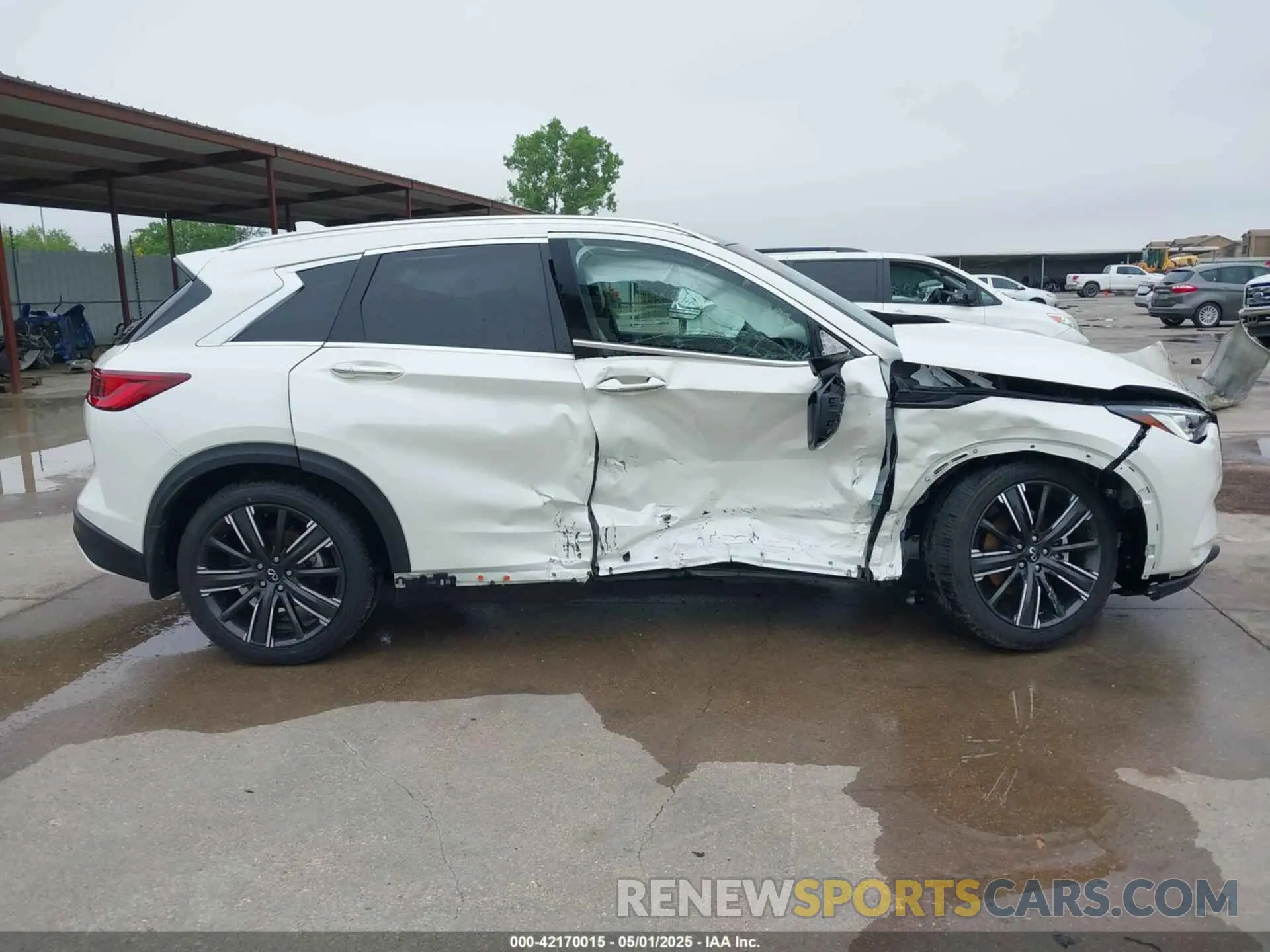 13 Photograph of a damaged car 3PCAJ5BA1NF107507 INFINITI QX50 2022