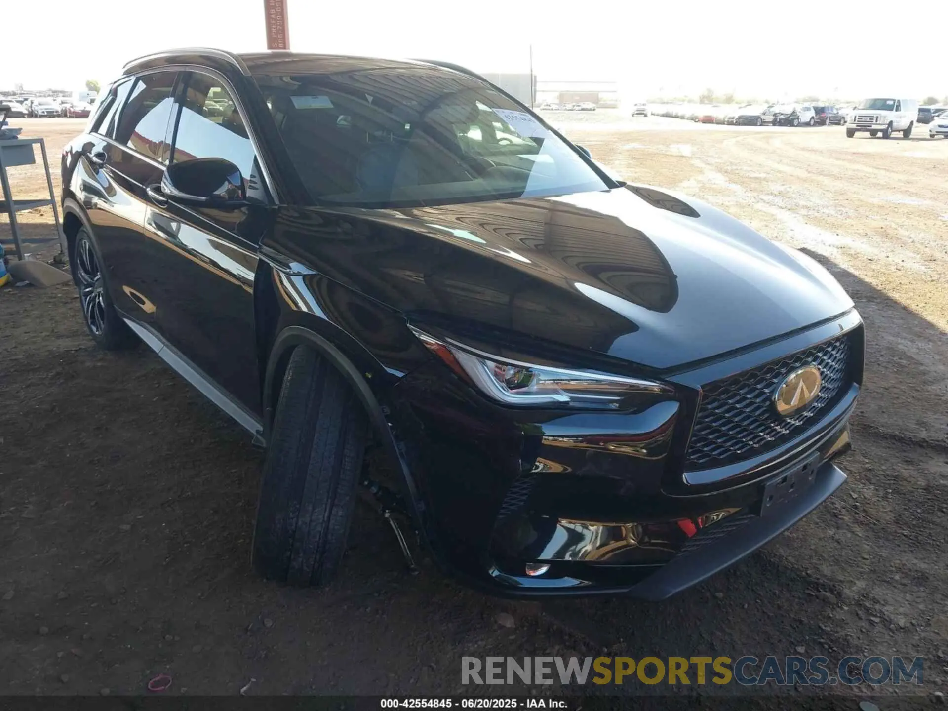 1 Photograph of a damaged car 3PCAJ5BA2NF107256 INFINITI QX50 2022