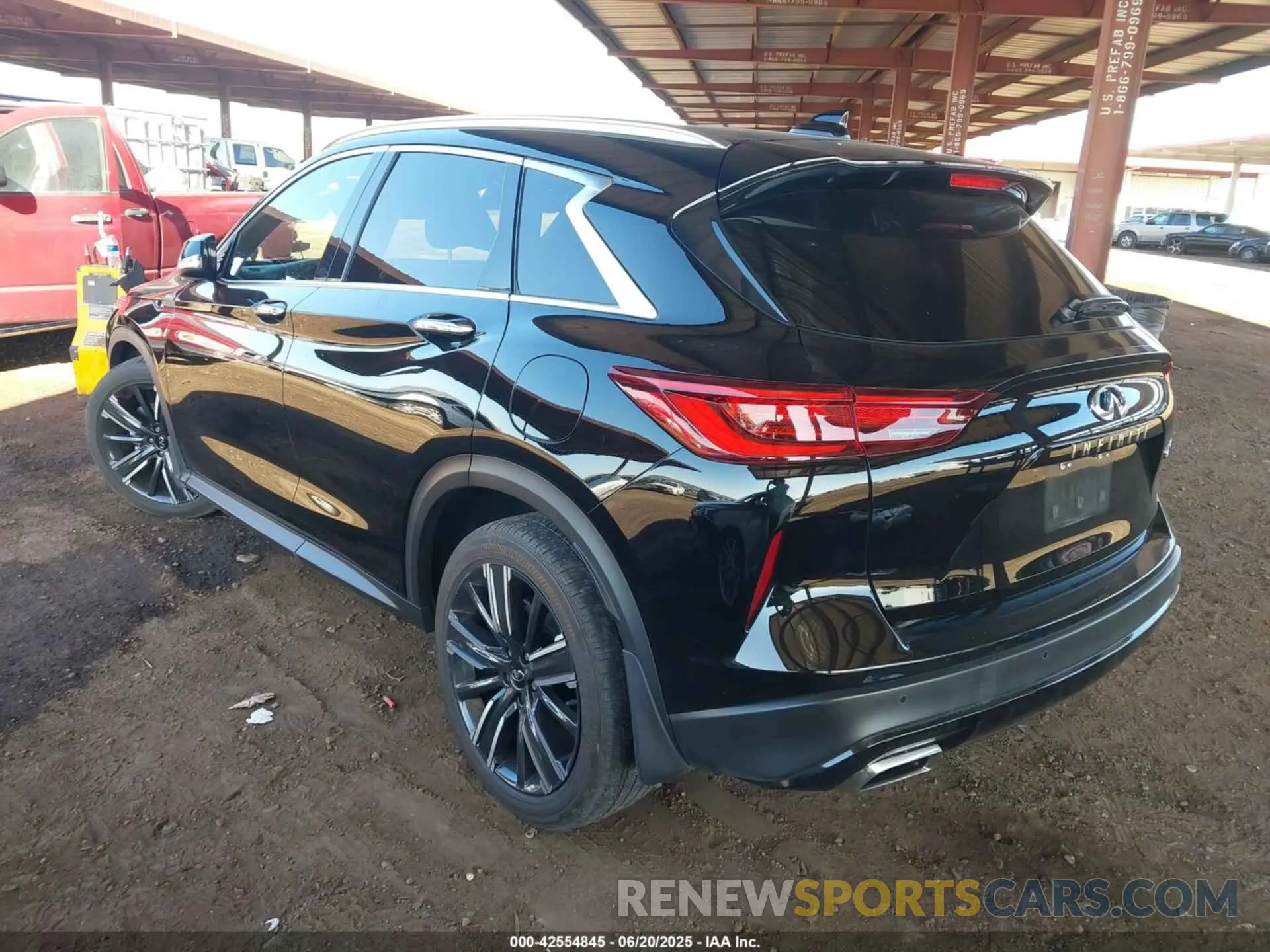 3 Photograph of a damaged car 3PCAJ5BA2NF107256 INFINITI QX50 2022