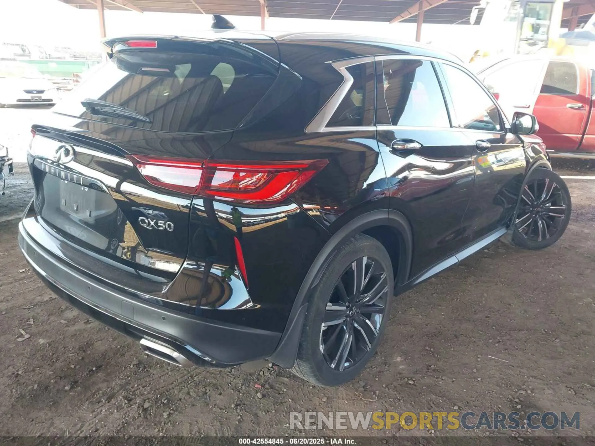 4 Photograph of a damaged car 3PCAJ5BA2NF107256 INFINITI QX50 2022