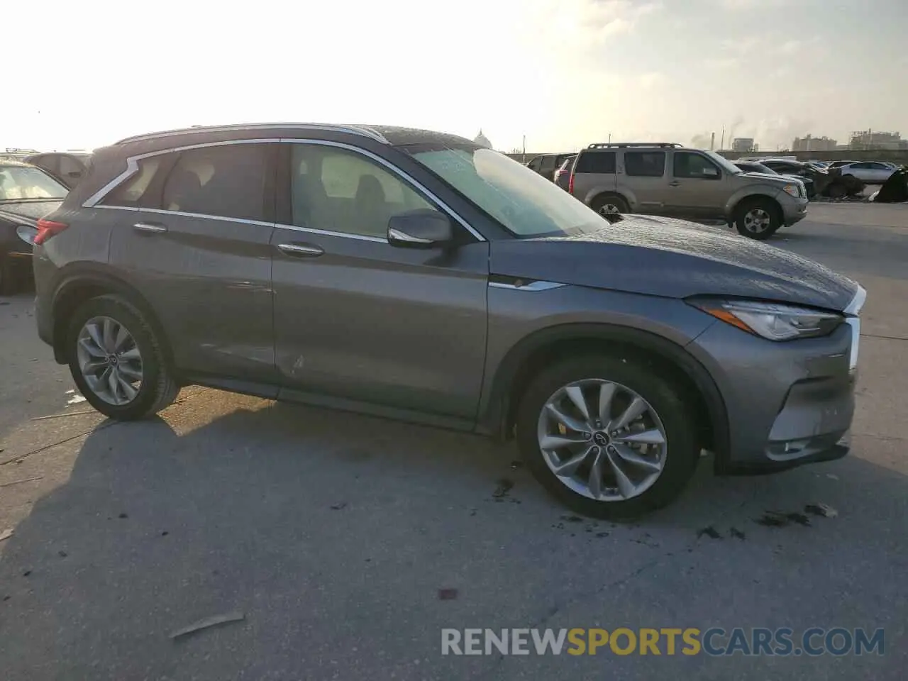 4 Photograph of a damaged car 3PCAJ5BA5NF107929 INFINITI QX50 2022