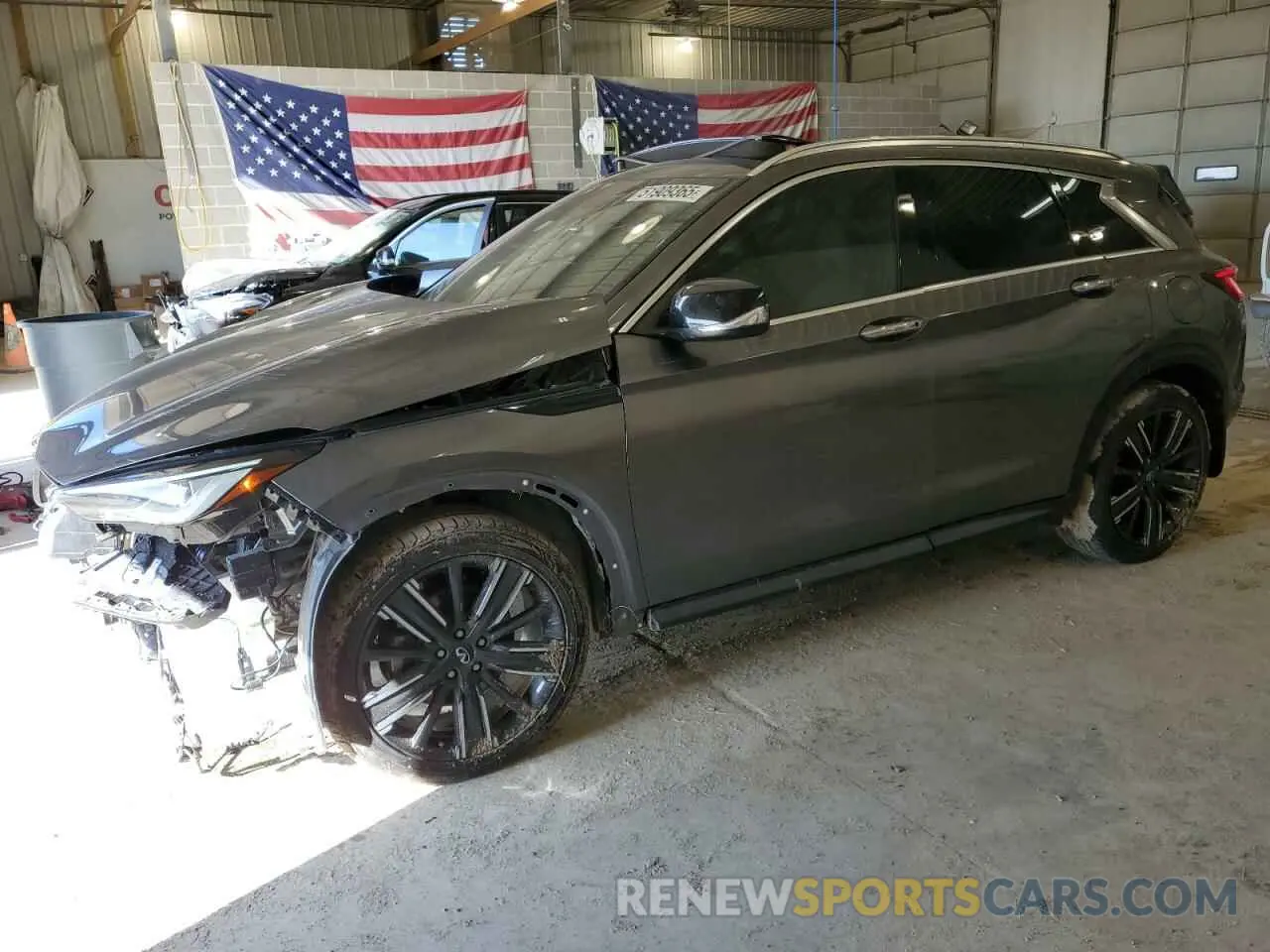 1 Photograph of a damaged car 3PCAJ5BA5NF116629 INFINITI QX50 2022