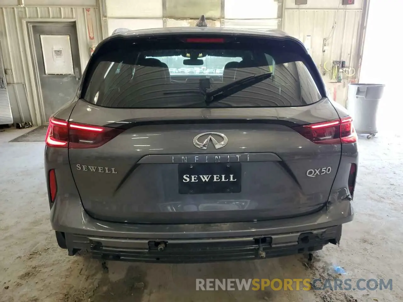 6 Photograph of a damaged car 3PCAJ5BA5NF116629 INFINITI QX50 2022