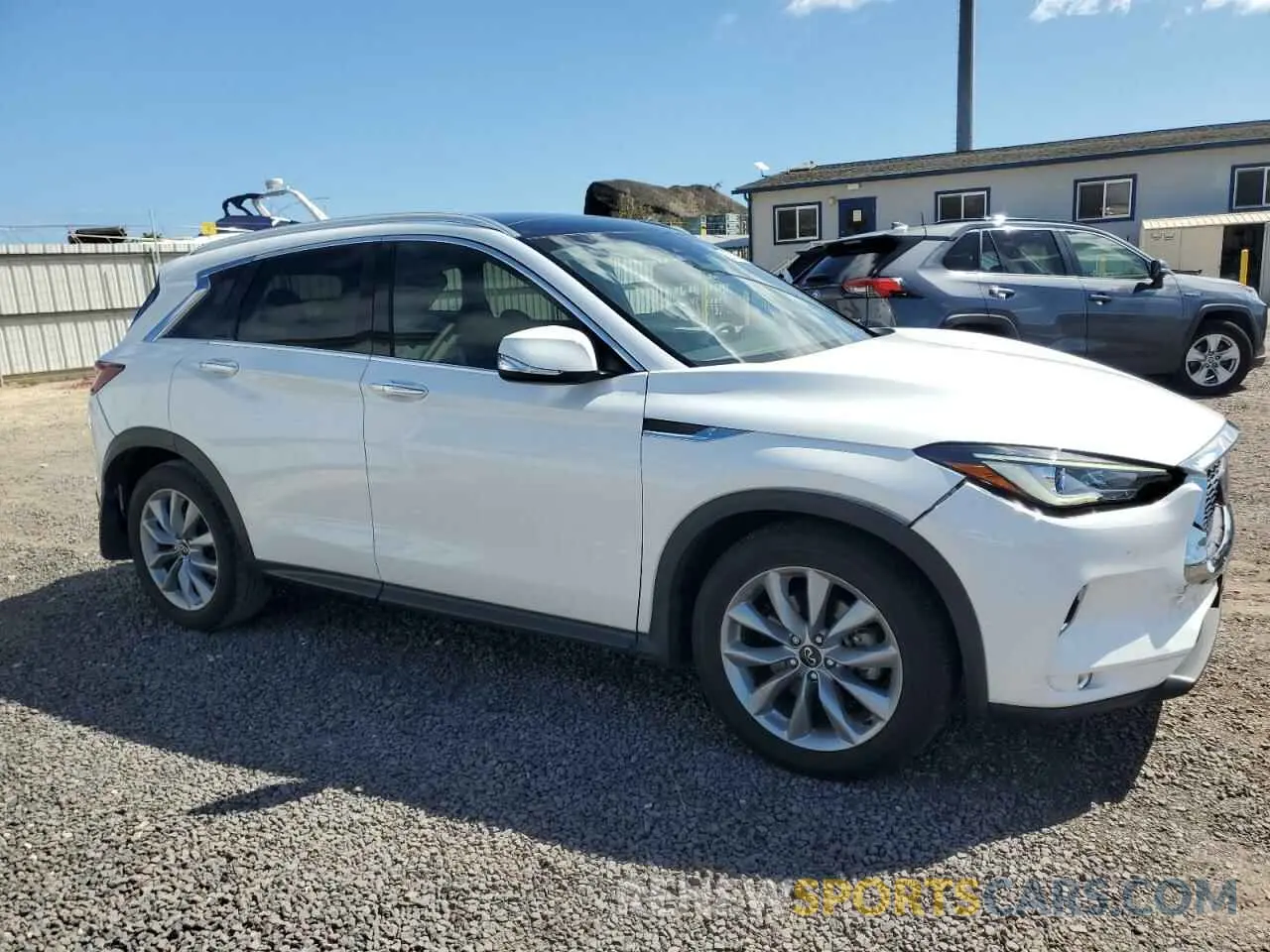 4 Photograph of a damaged car 3PCAJ5BA6NF113786 INFINITI QX50 2022