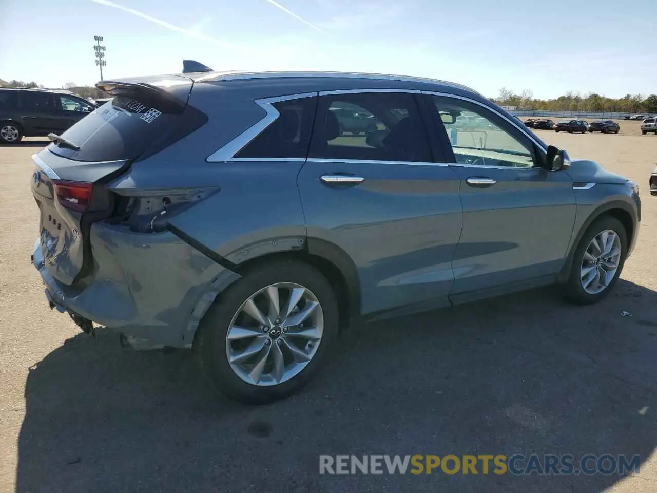 3 Photograph of a damaged car 3PCAJ5BB1NF120556 INFINITI QX50 2022