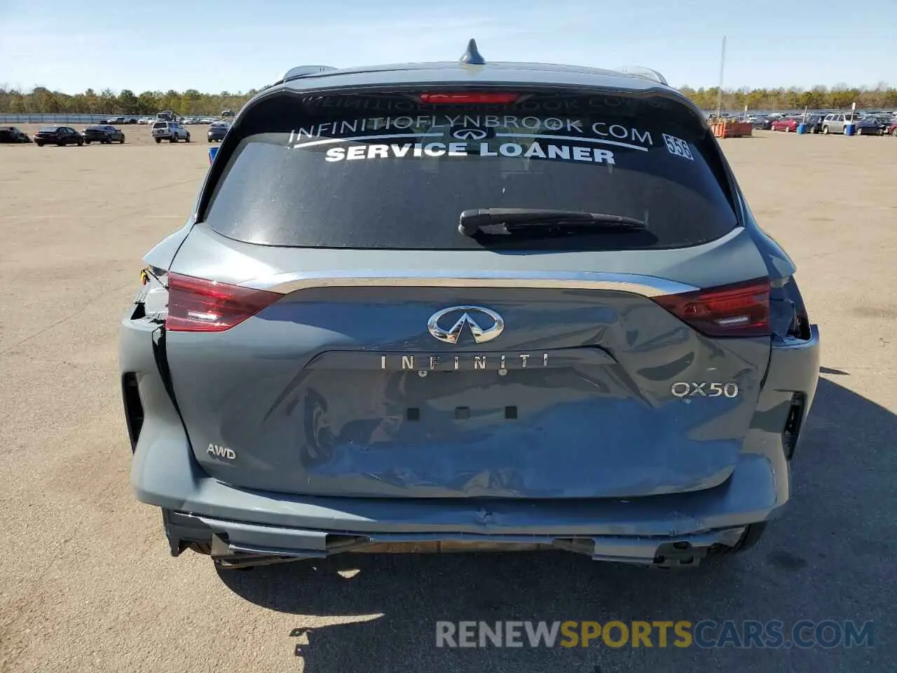 6 Photograph of a damaged car 3PCAJ5BB1NF120556 INFINITI QX50 2022