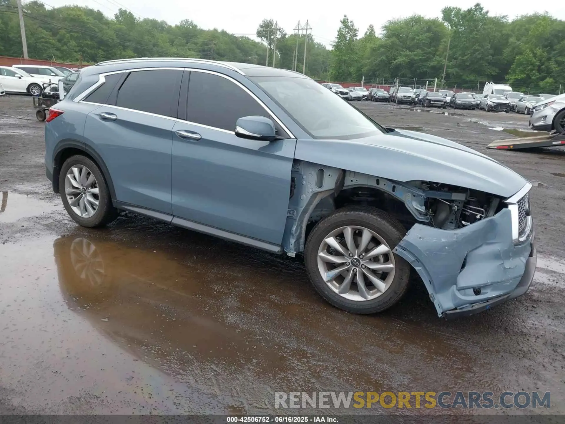 1 Photograph of a damaged car 3PCAJ5BB4NF112080 INFINITI QX50 2022
