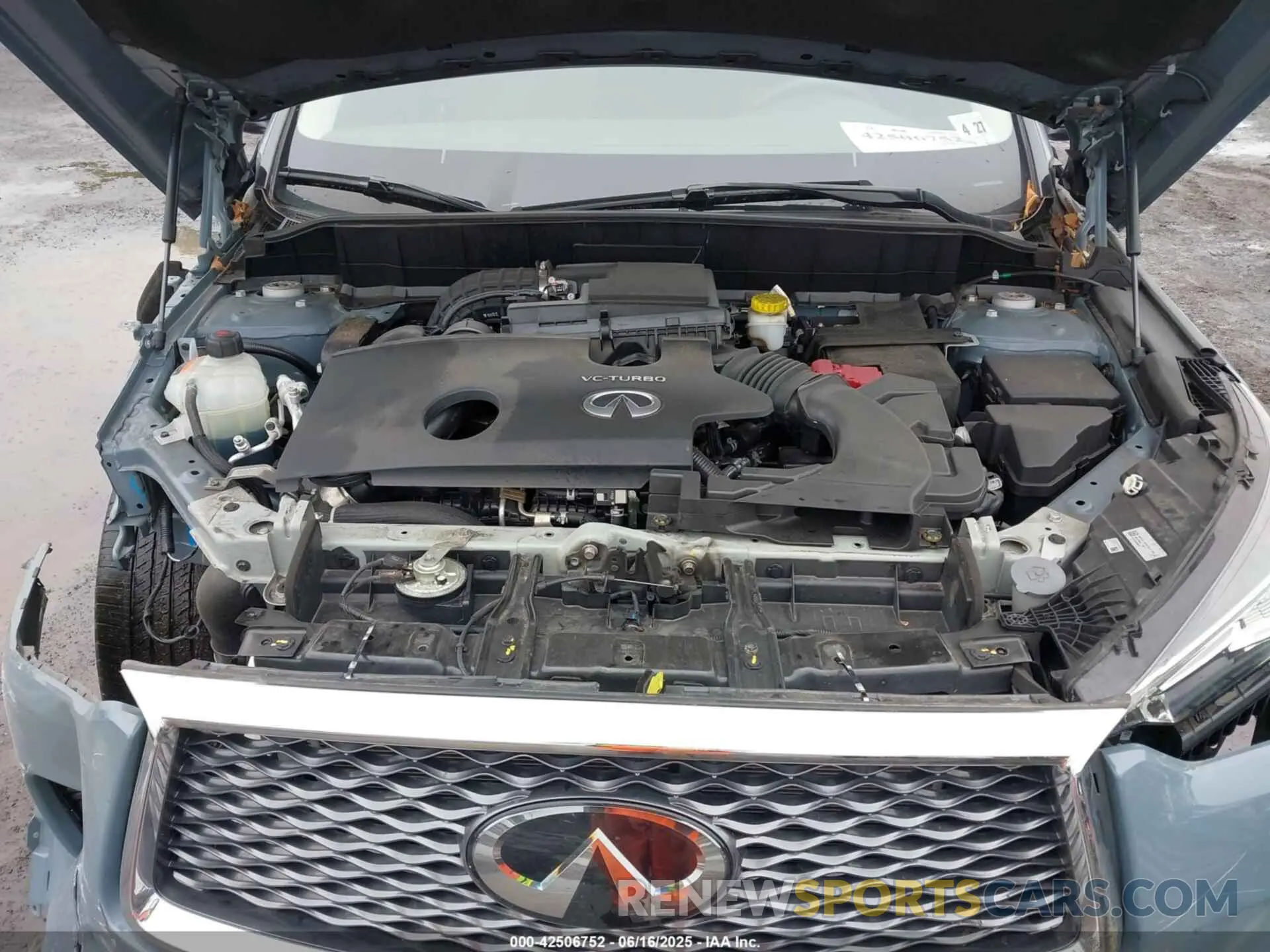 10 Photograph of a damaged car 3PCAJ5BB4NF112080 INFINITI QX50 2022