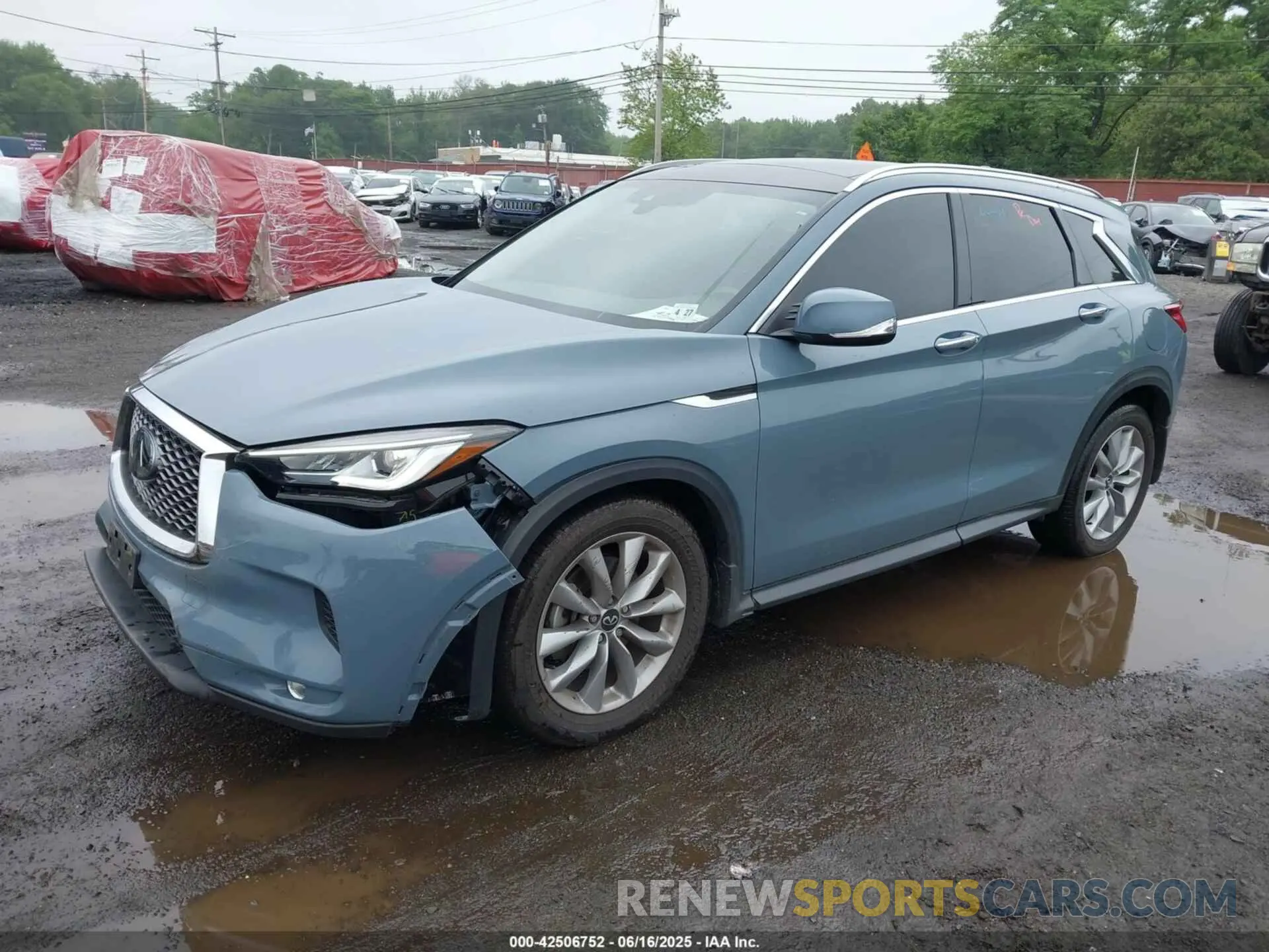 2 Photograph of a damaged car 3PCAJ5BB4NF112080 INFINITI QX50 2022