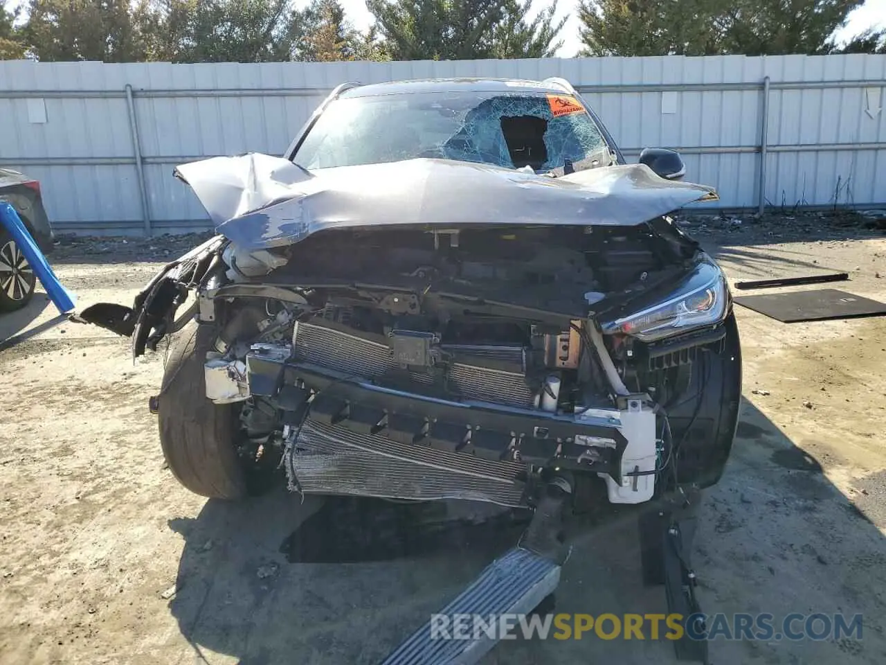 5 Photograph of a damaged car 3PCAJ5BB6NF121640 INFINITI QX50 2022