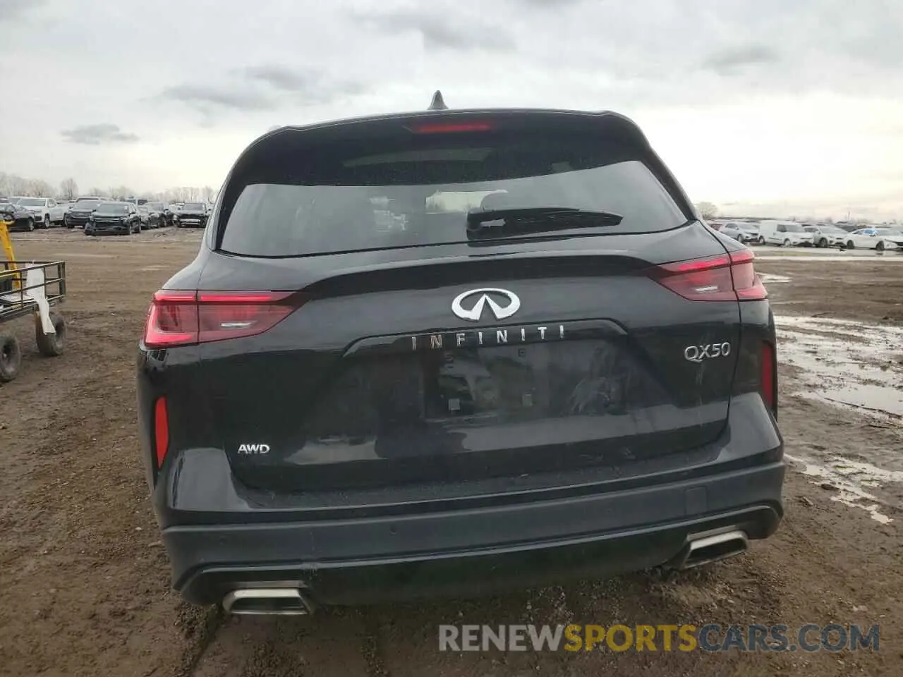 6 Photograph of a damaged car 3PCAJ5BB7NF108198 INFINITI QX50 2022
